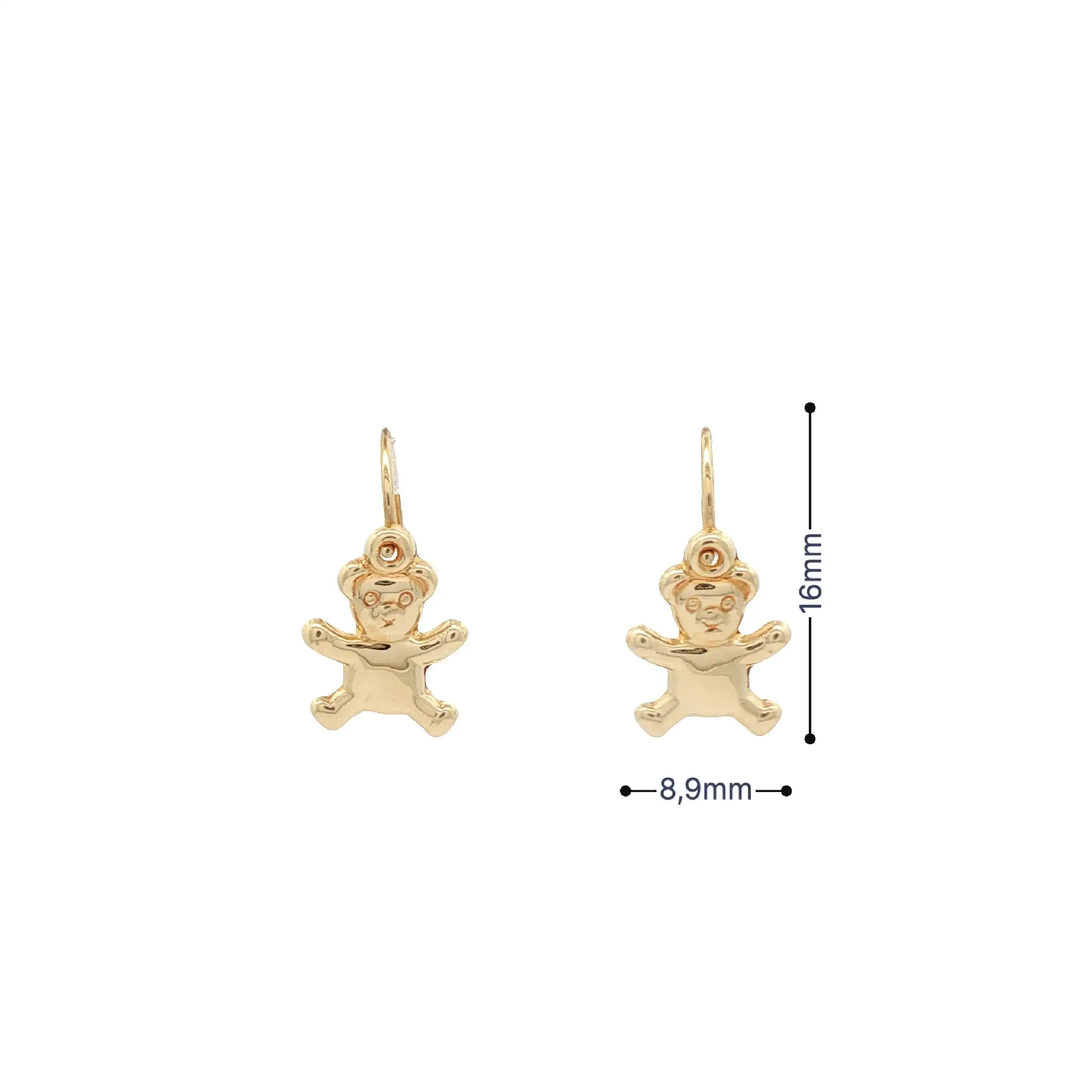 Ohrhänger Gelbgold Teddy Ohrhänger Gelbgold Teddy