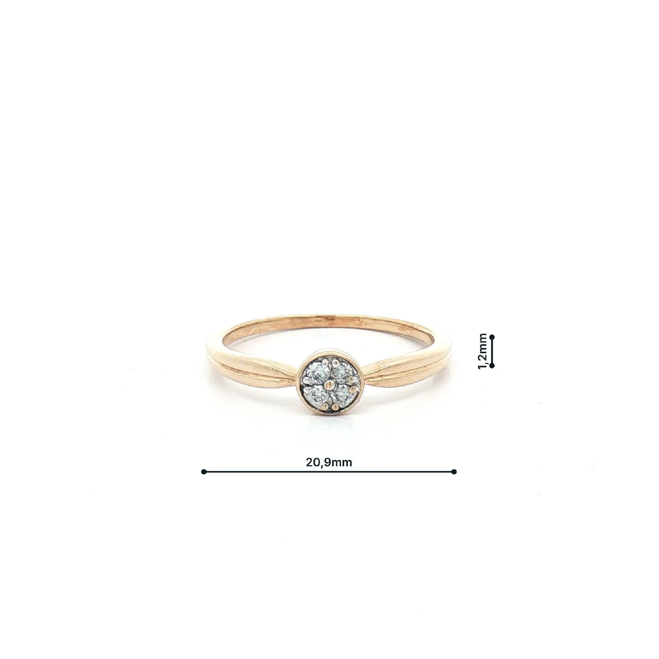 Ring Gelbgold mit Brillanten