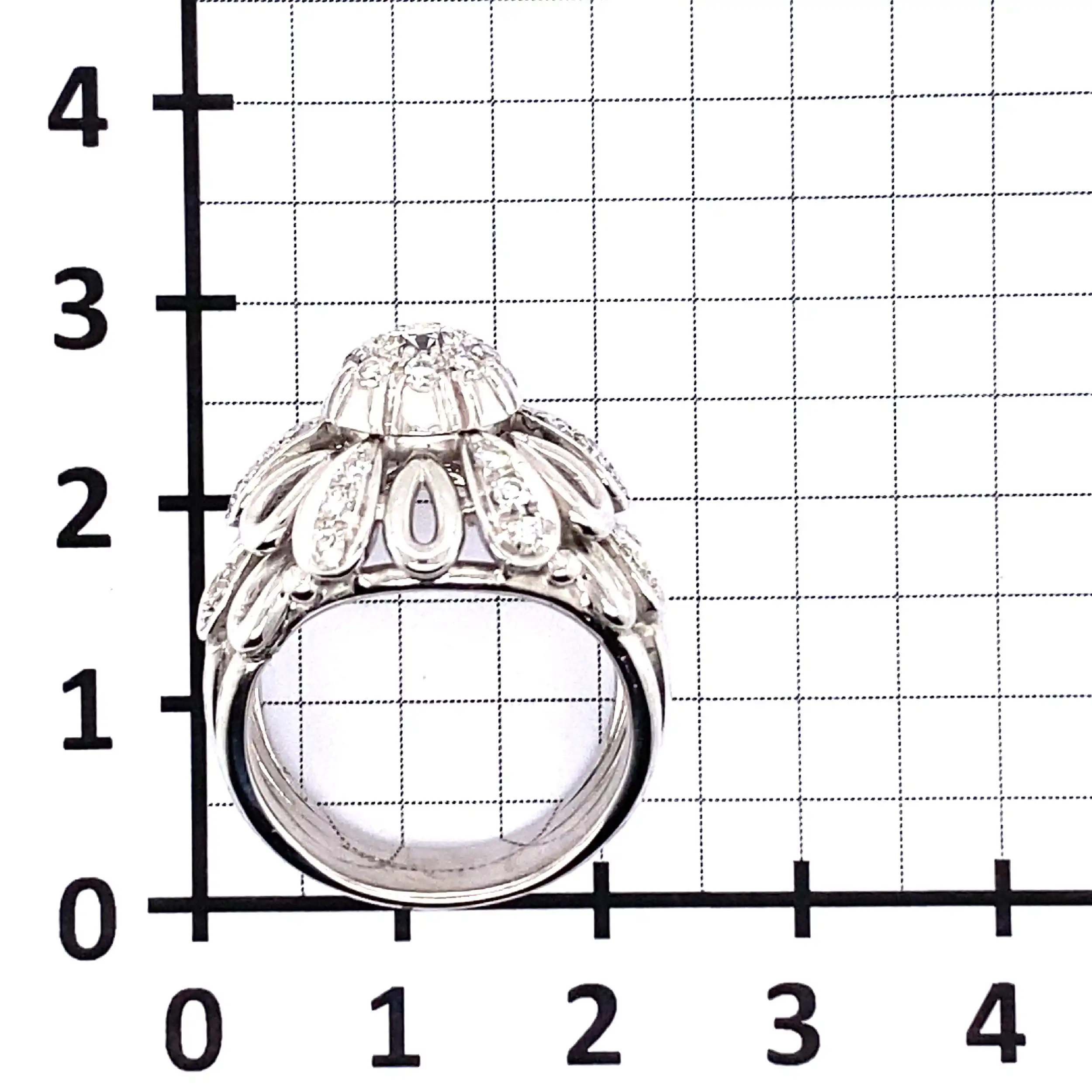 Ring Weißgold mit Brillant Solitär & Diamanten Ring Weißgold mit Brillant Solitär & Diamanten