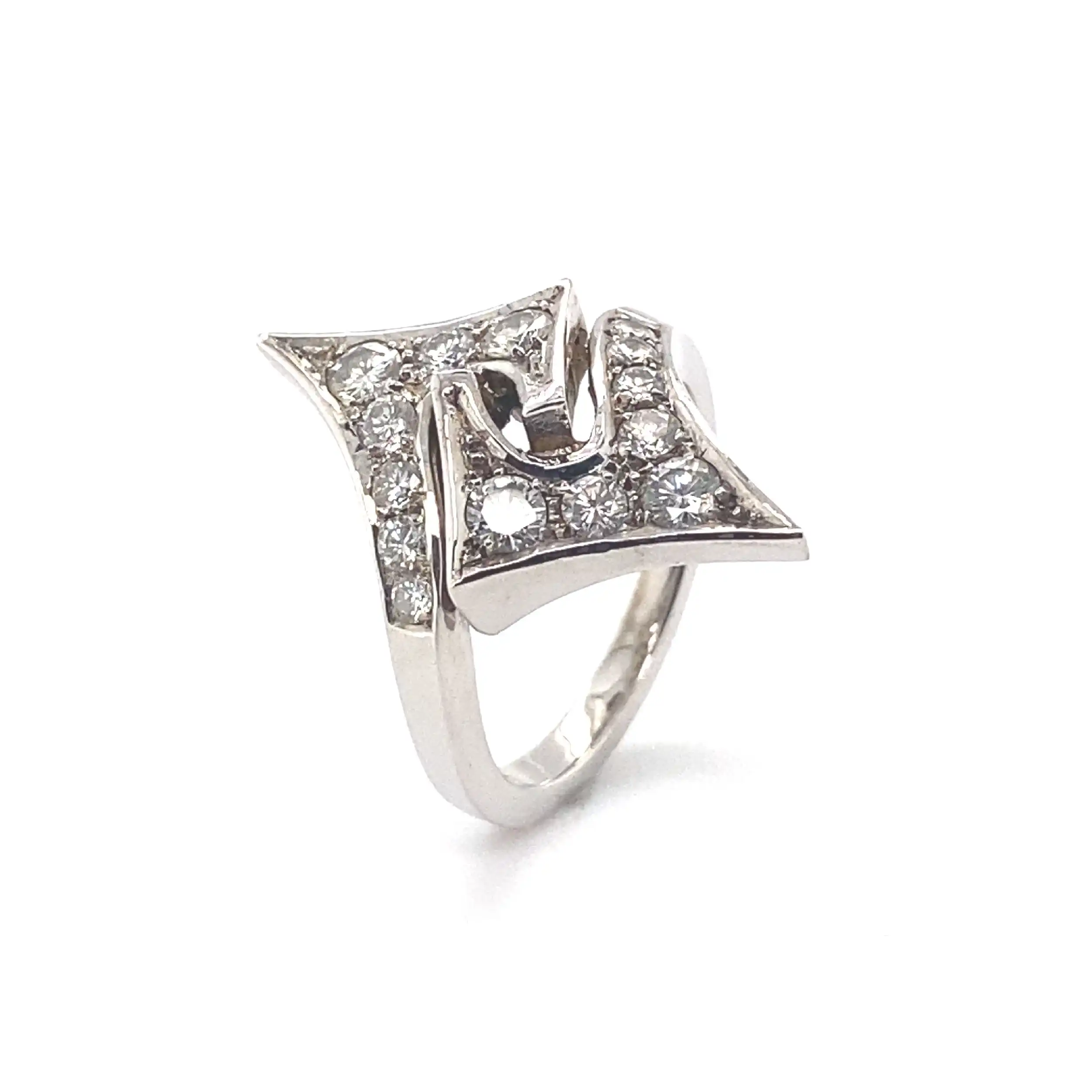 Ring Weißgold mit Brillanten Ring Weißgold mit Brillanten