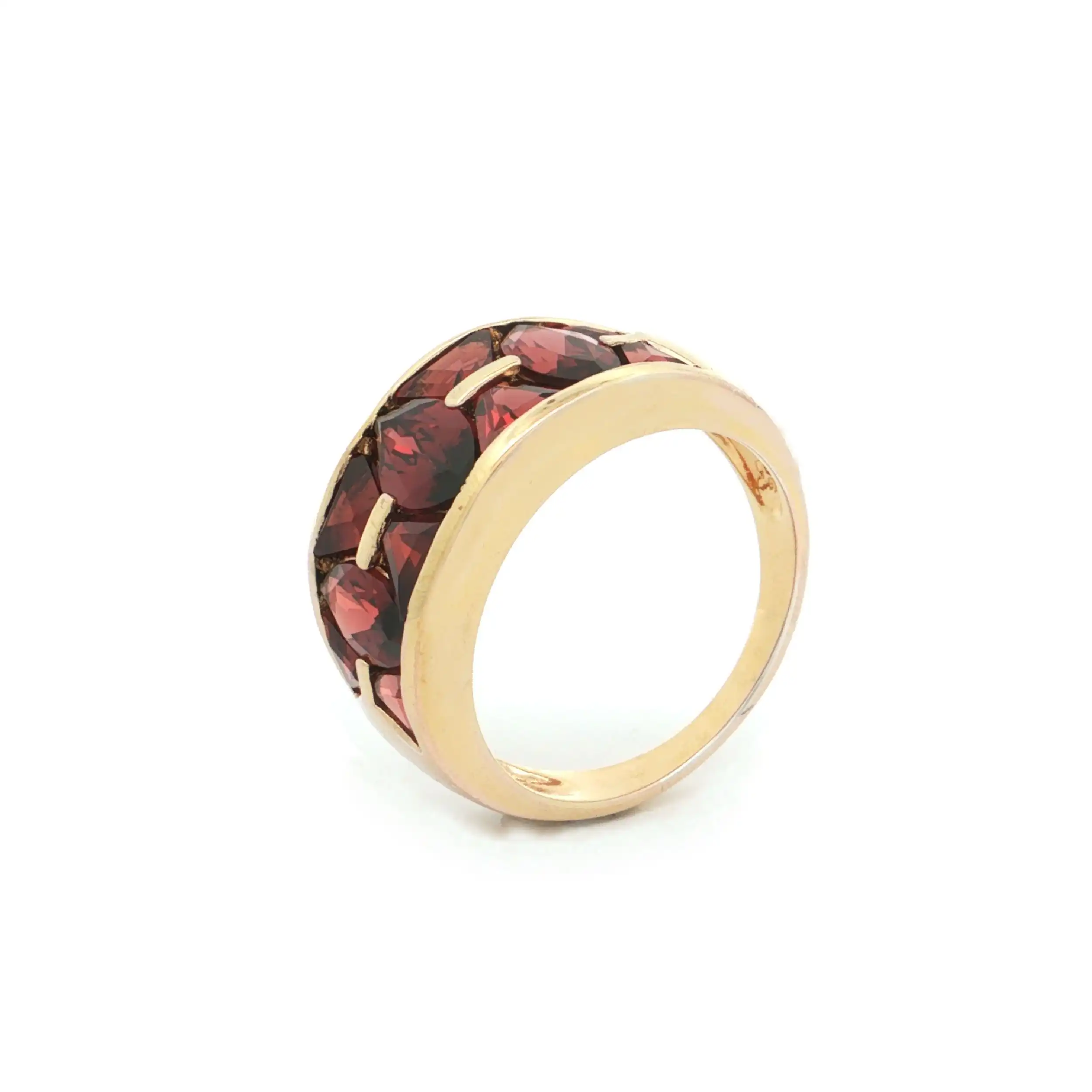 Ring Silber vergoldet mit Rhodolith