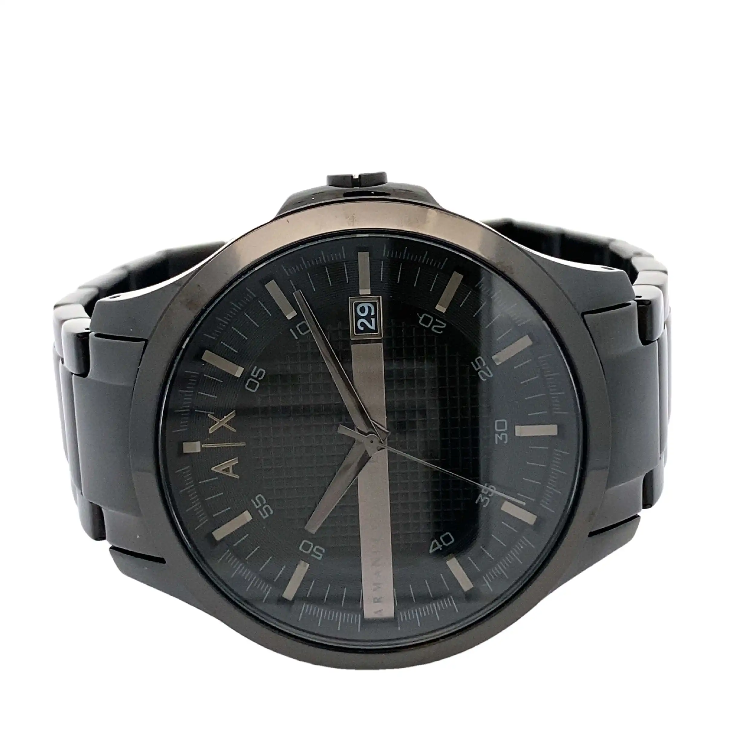 Herrenuhr Armani Exchange Hampton Uhren-Set mit Lederarmband Herrenuhr Armani Exchange Hampton Uhren-Set mit Lederarmband