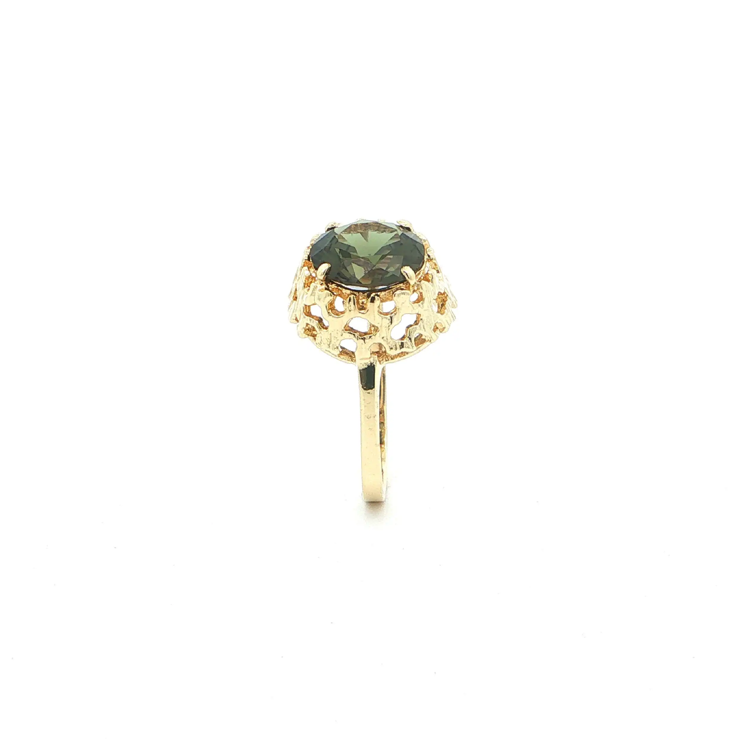 Ring Gelbgold mit Grossular Ring Gelbgold mit Grossular