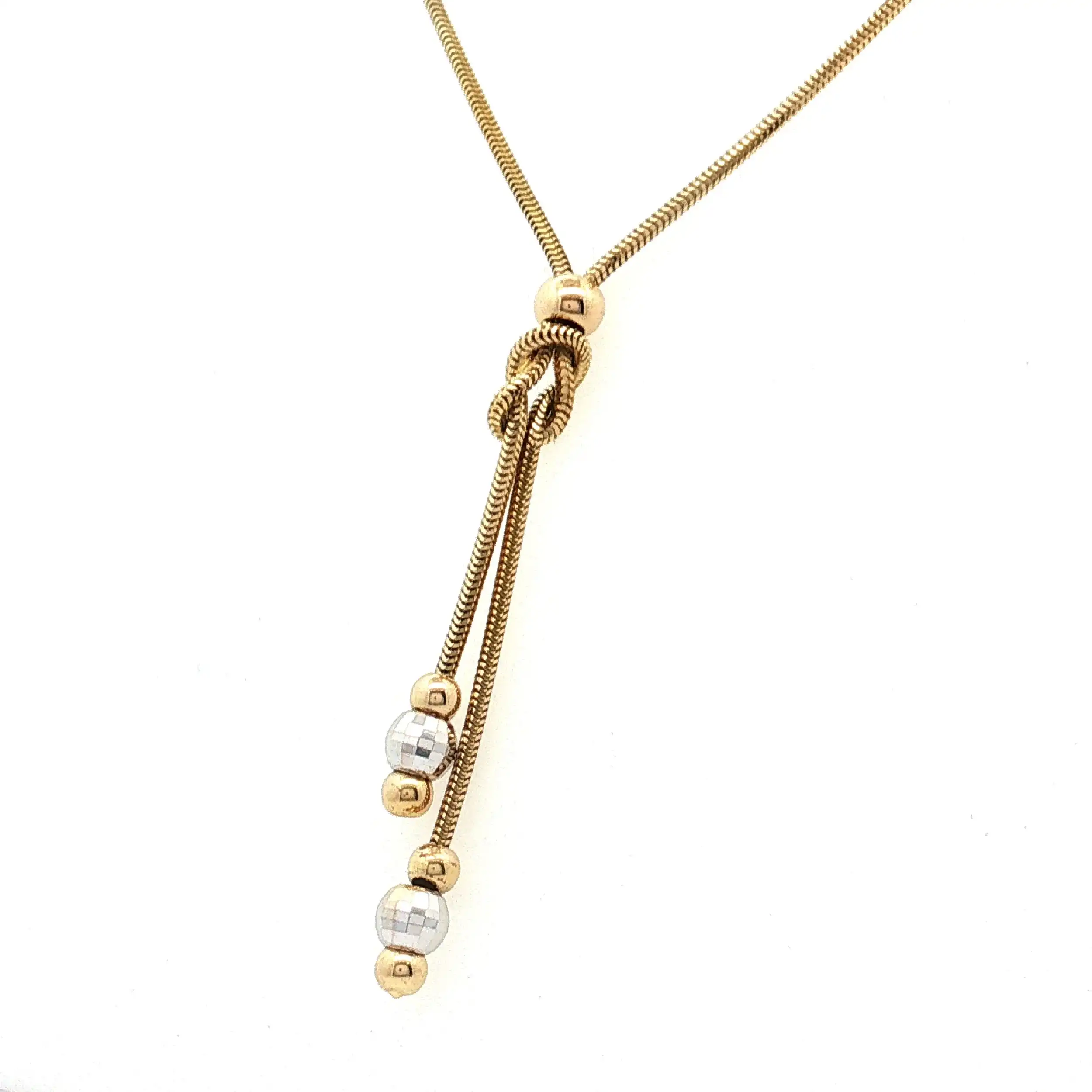 Schlangencollier Bicolor mit "Knoten und Kugeln"