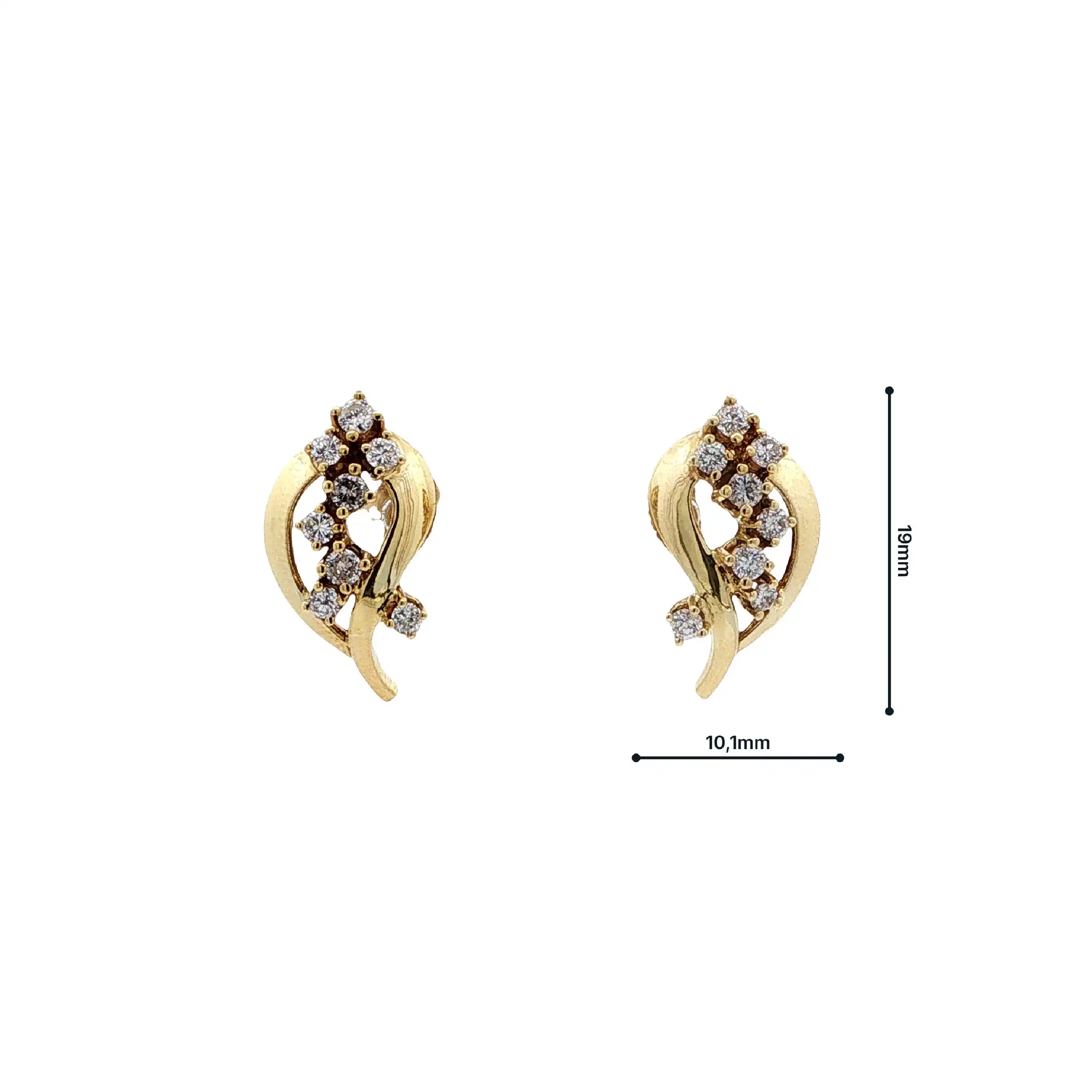 Ohrstecker Gelbgold mit Brillanten Ohrstecker Gelbgold mit Brillanten