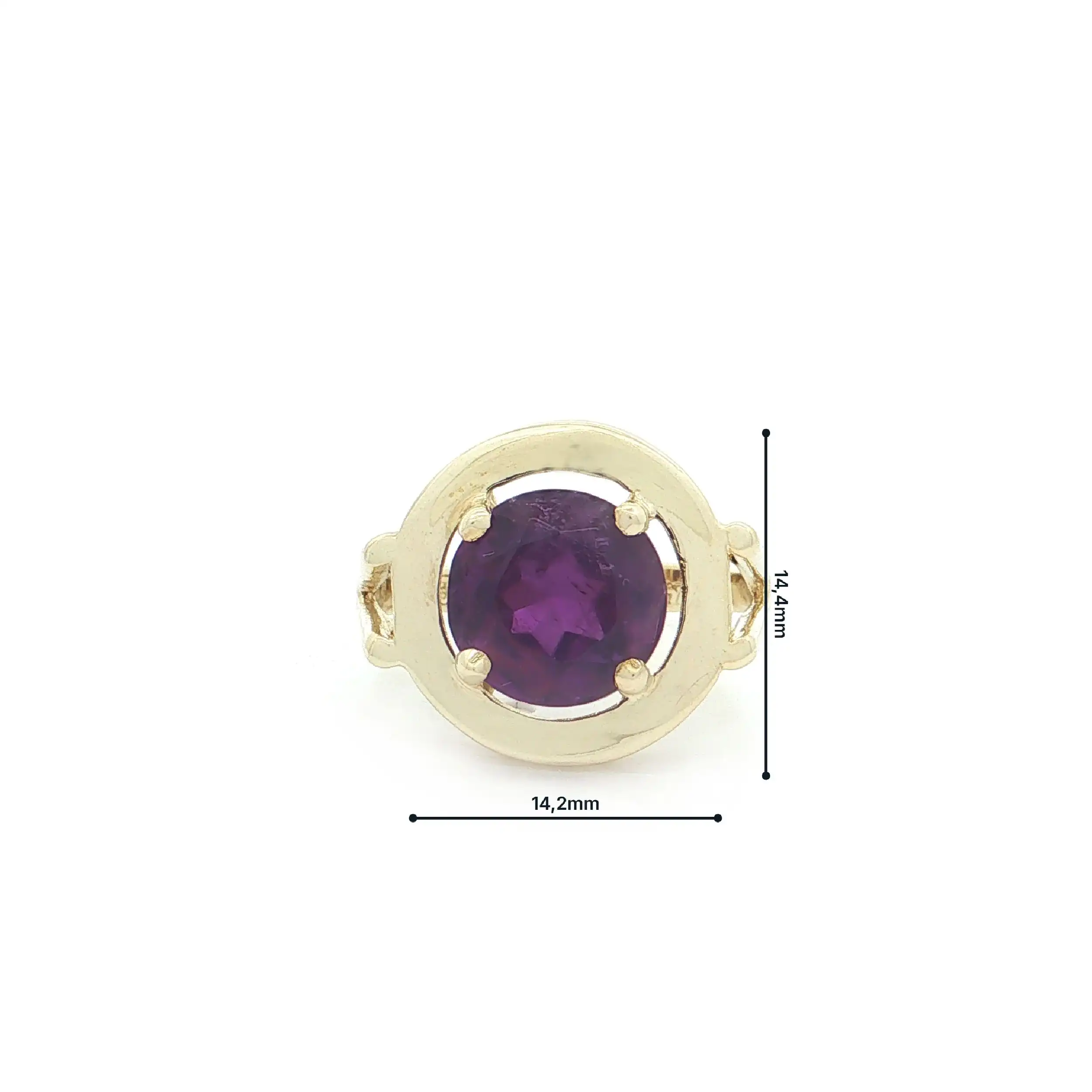 Ring Gelbgold mit Amethyst