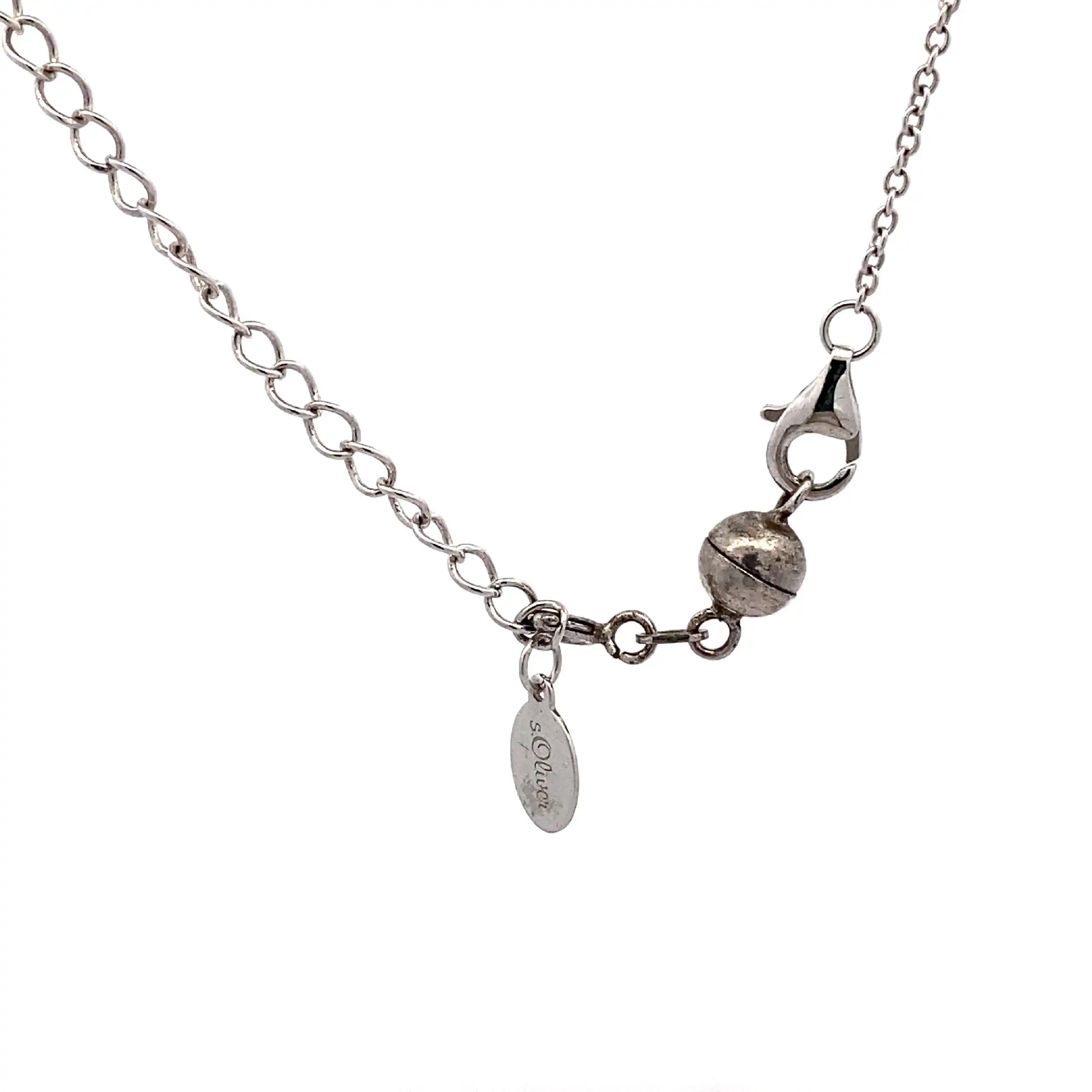Silber Rundankerkette mit Anhänger S. Oliver Silber Rundankerkette mit Anhänger S. Oliver