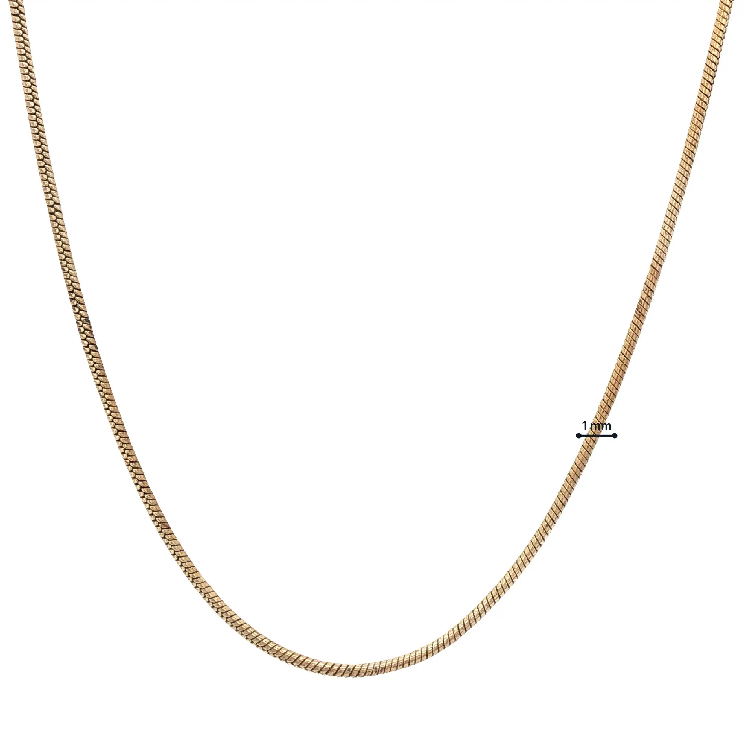 Schlangenkette Gelbgold