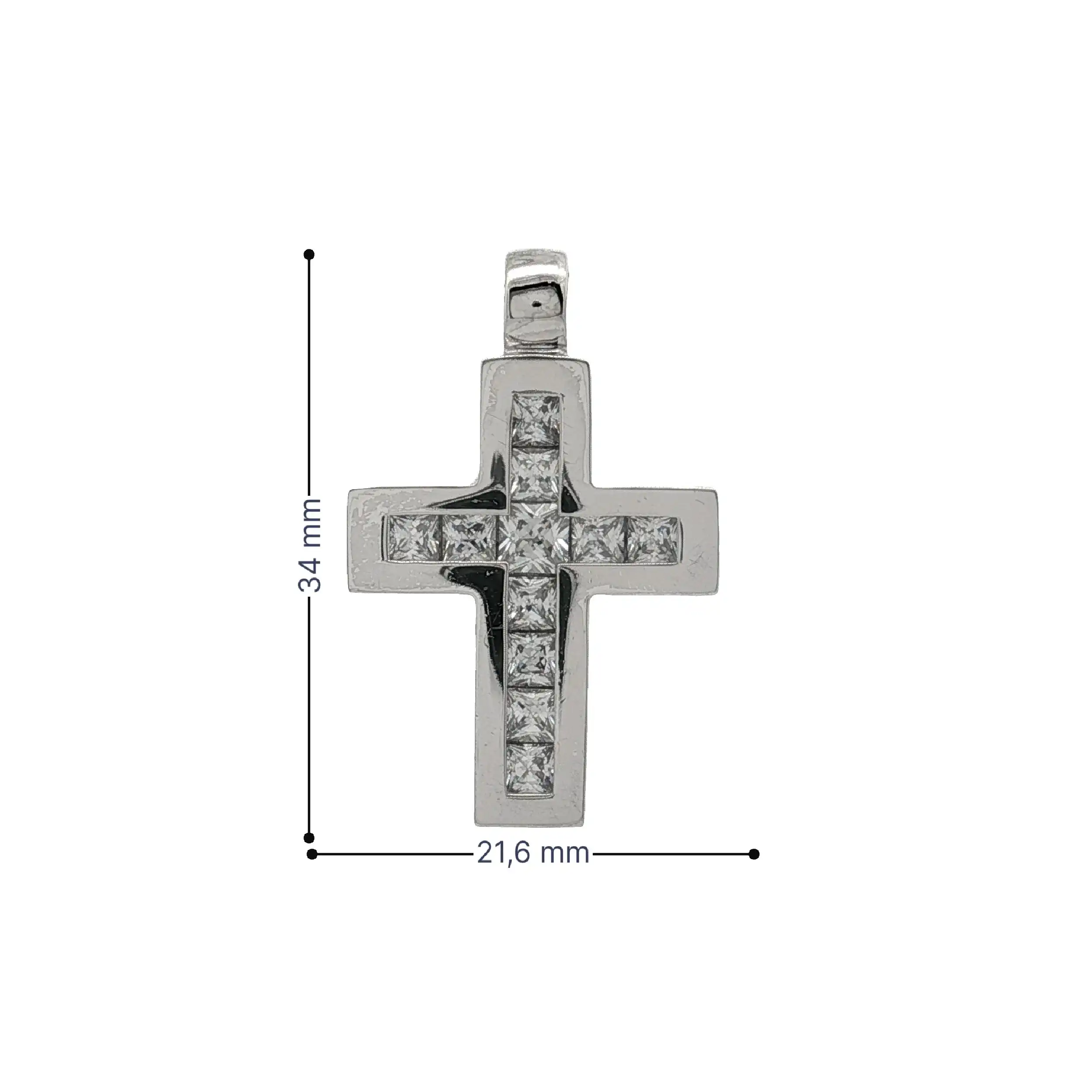 Anhänger Silber Kreuz mit Zirkonia