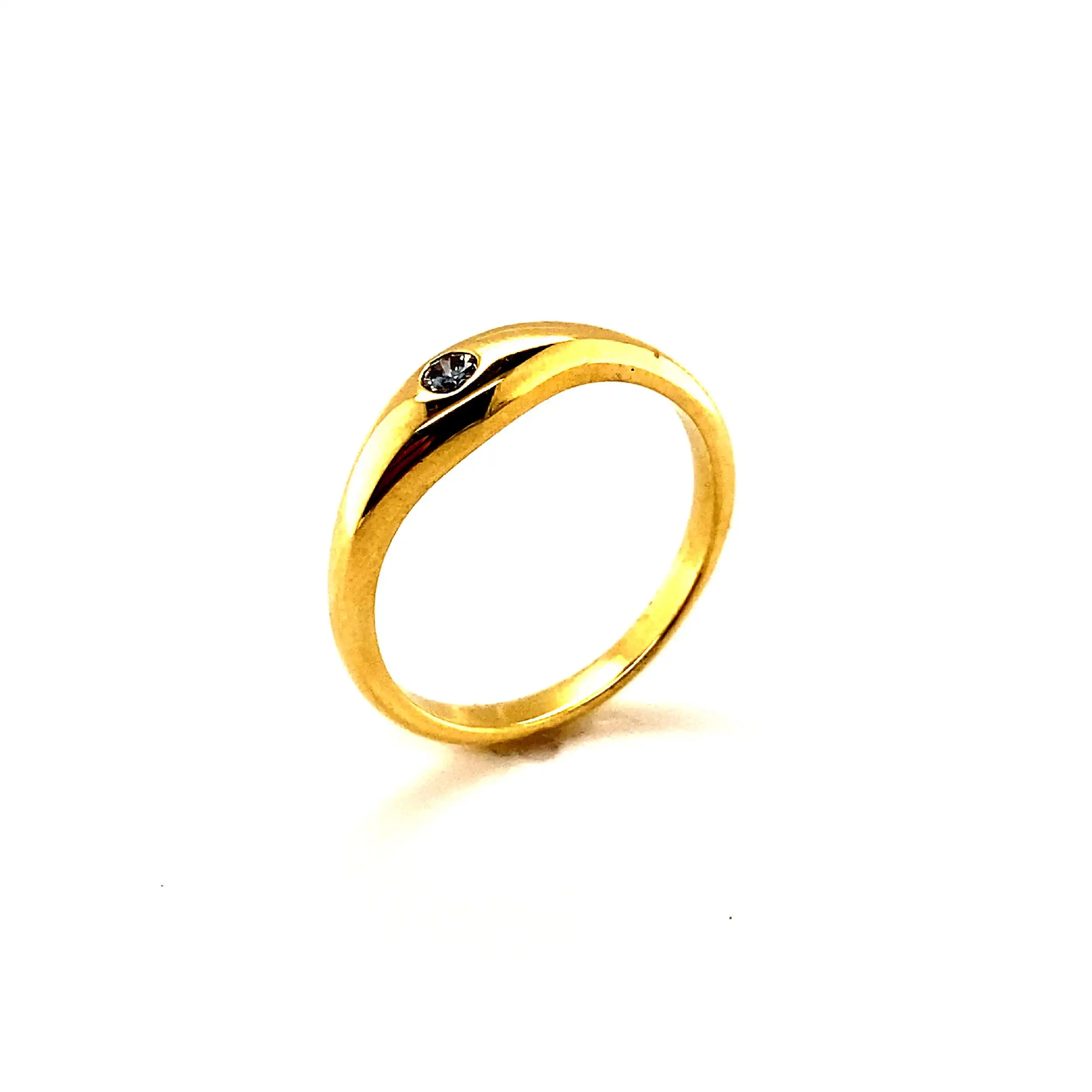 Ring Gelbgold mit Brillant