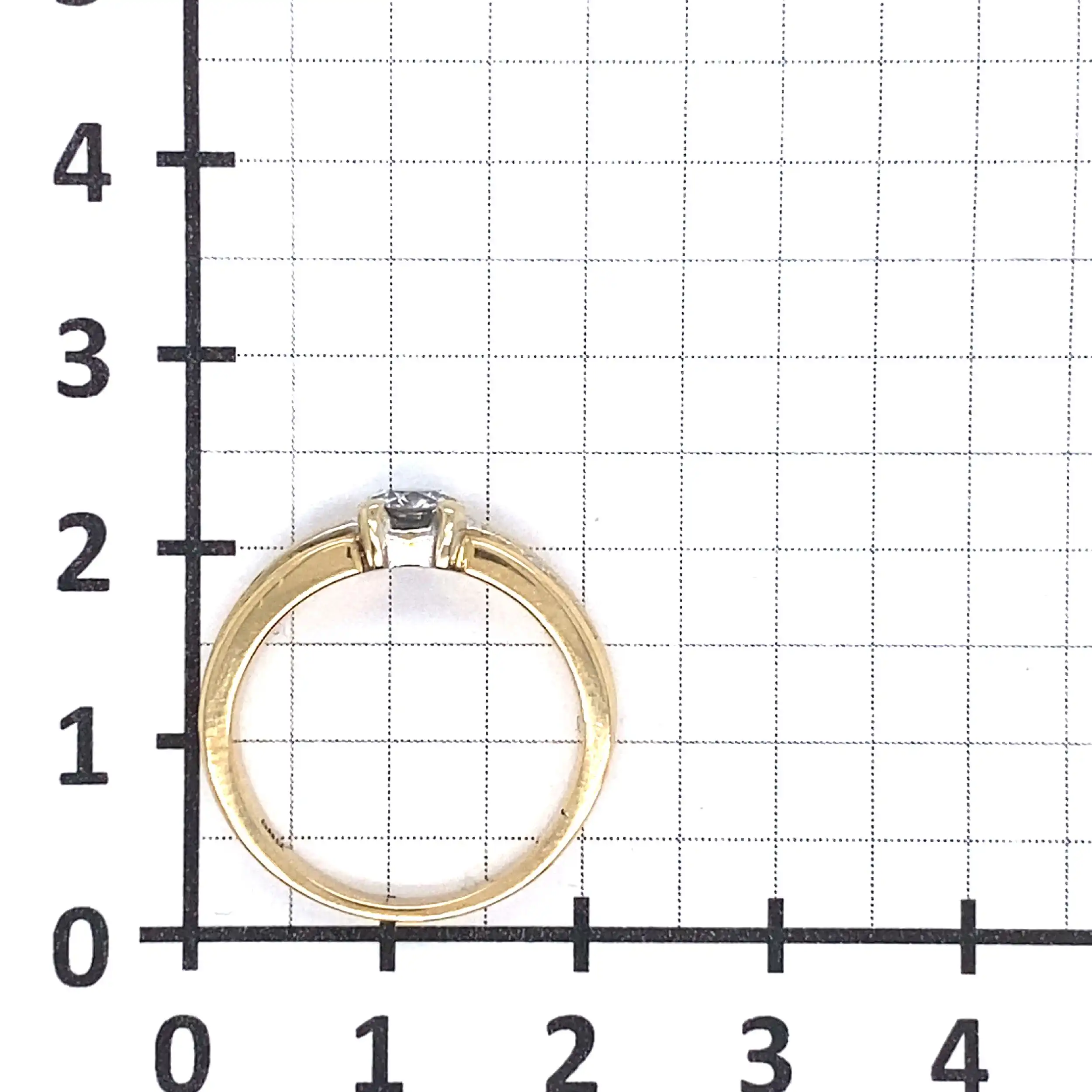 Solitärring Gelbgold mit Brillant, graviert mit 0,556ct Solitärring Gelbgold mit Brillant, graviert mit 0,556ct