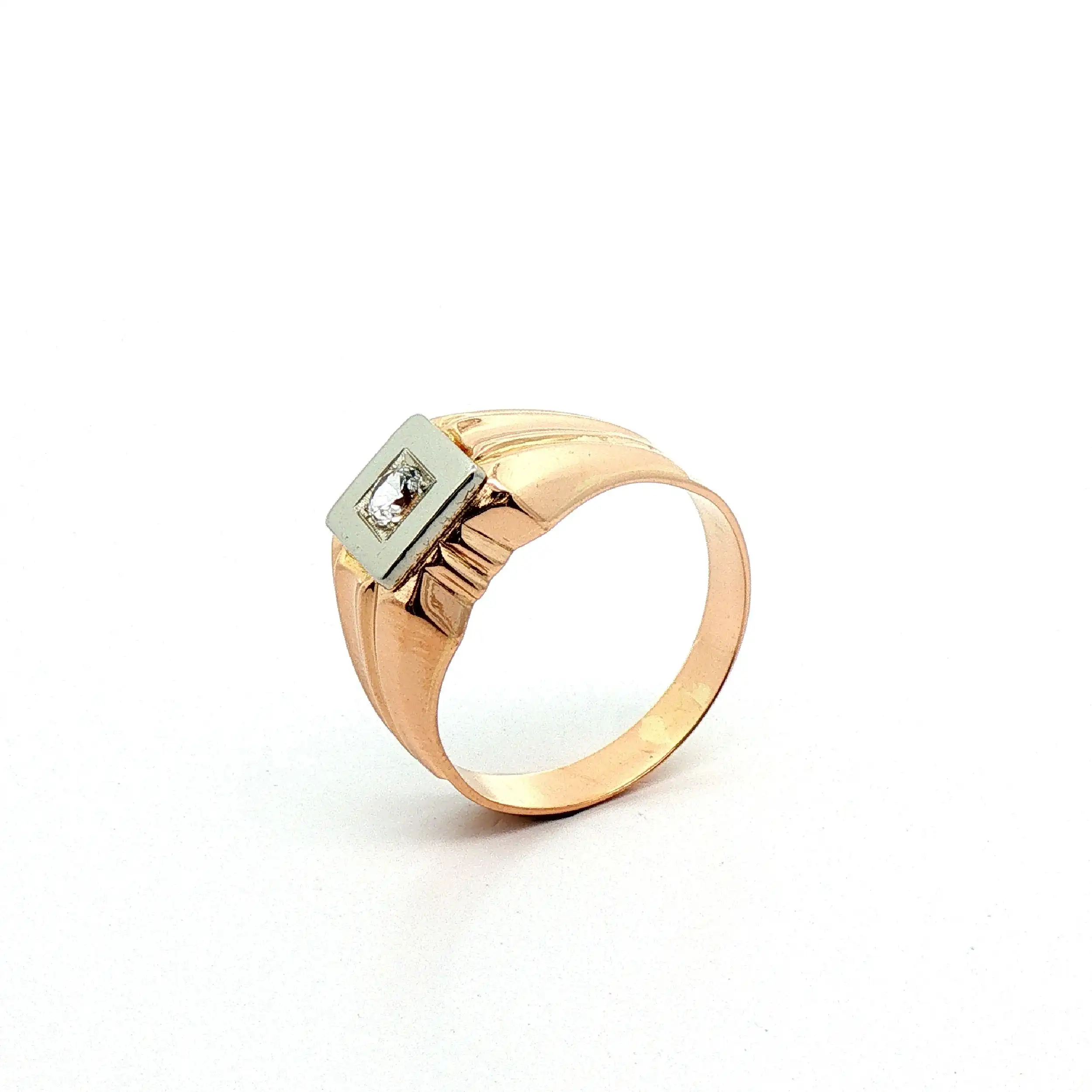 Ring Bicolor mit Zirkonia Ring Bicolor mit Zirkonia