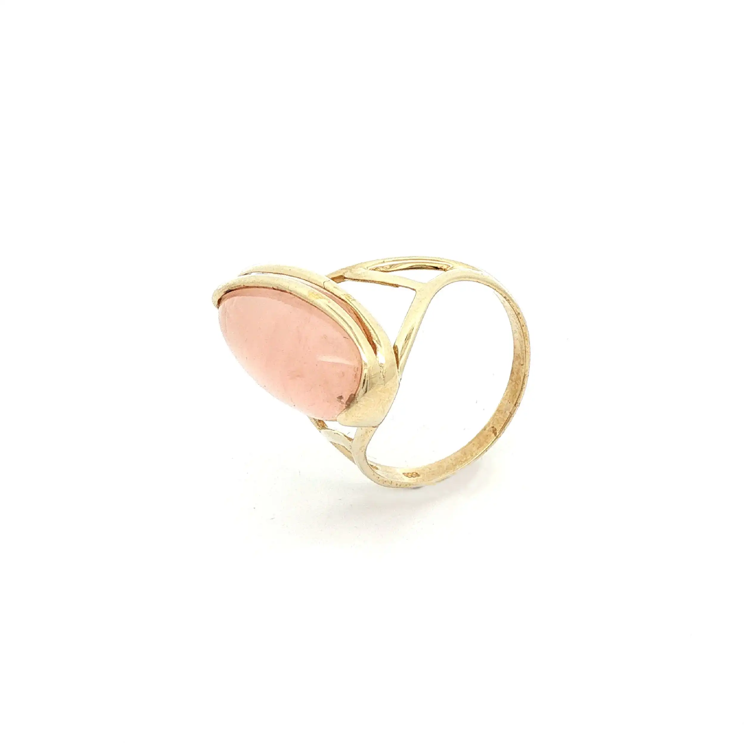 Ring Gelbgold mit pinken Farbstein Ring Gelbgold mit pinken Farbstein