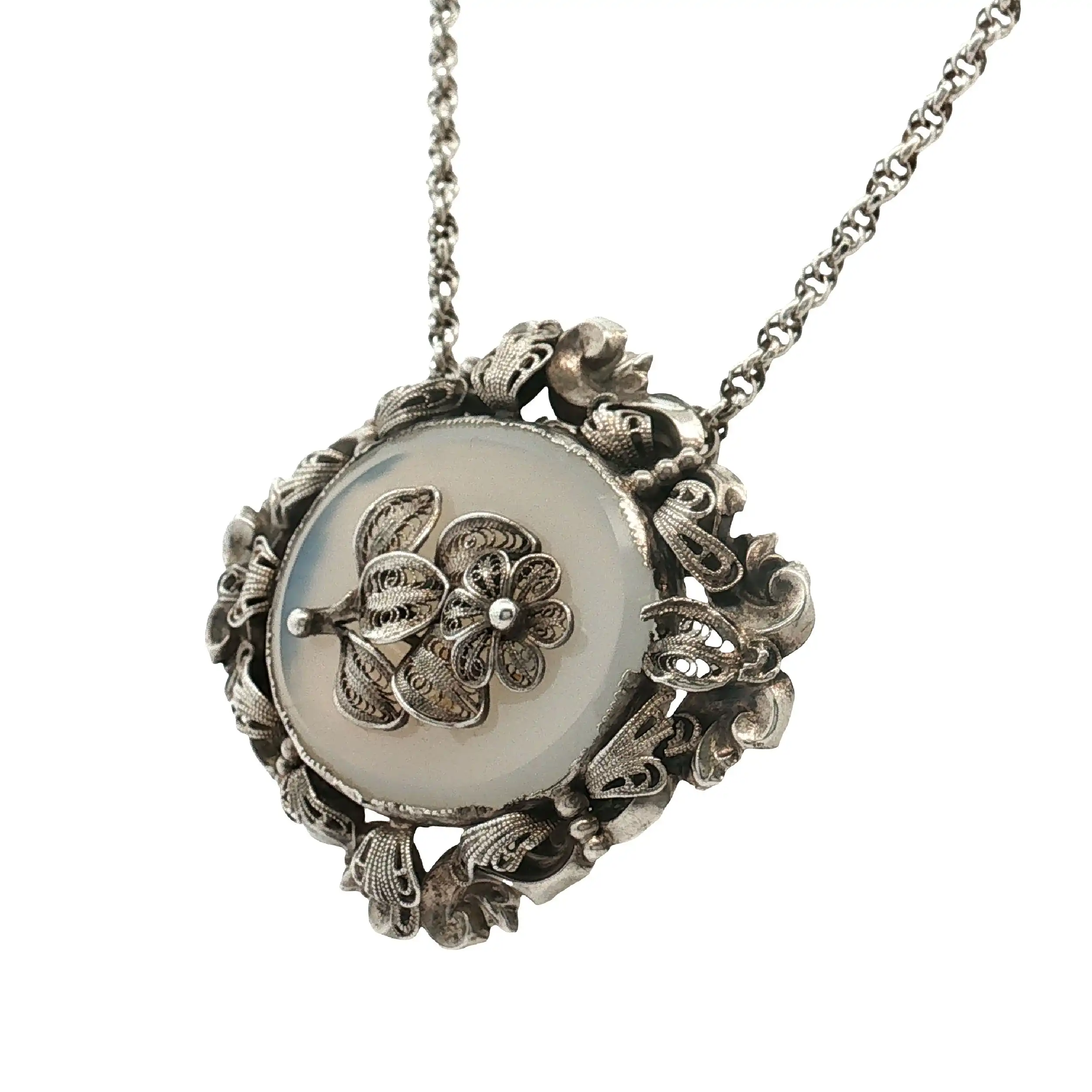 Kette mit Anhänger Silber Trachtenschmuck Kette mit Anhänger Silber Trachtenschmuck