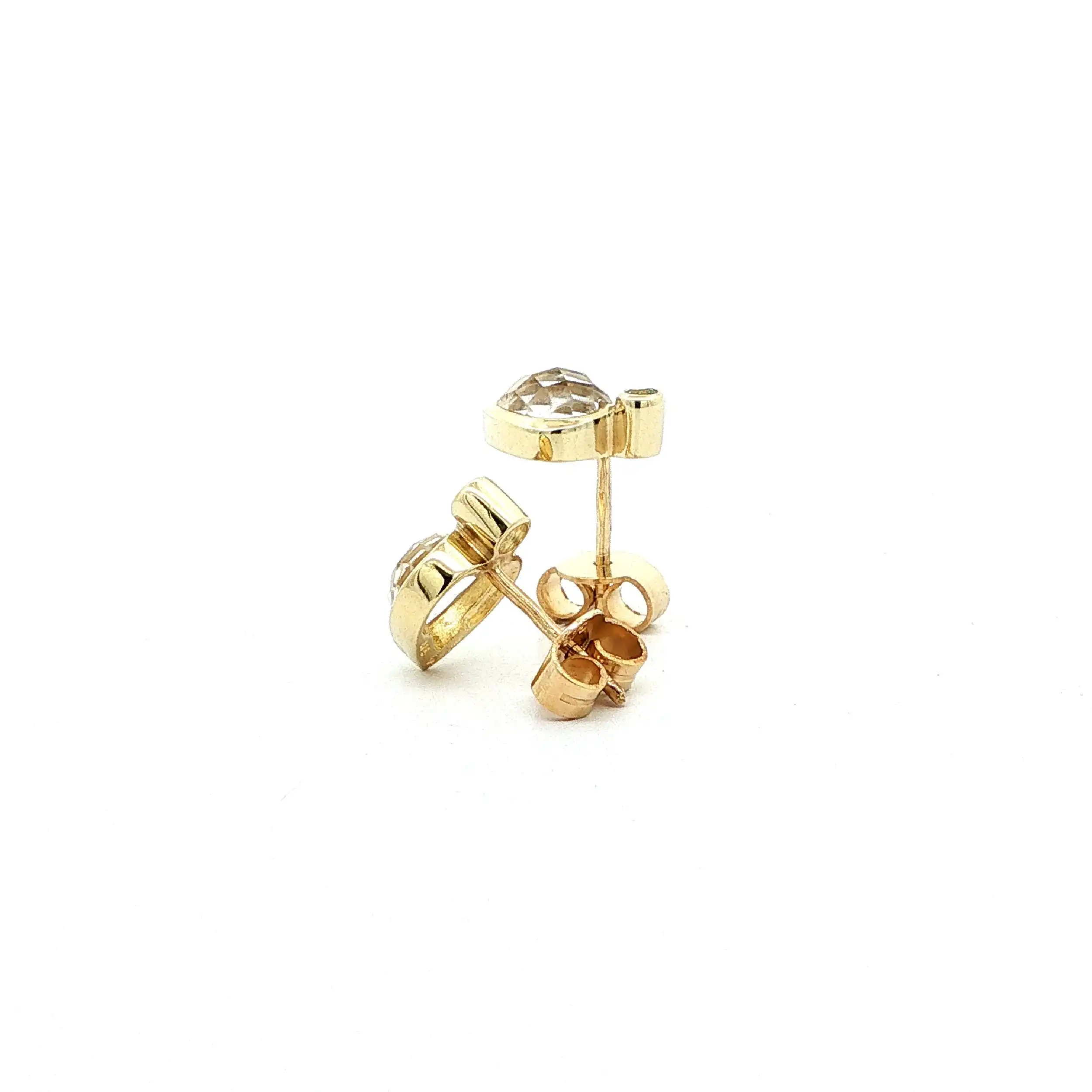 Ohrstecker Gelbgold mit Zirkonia