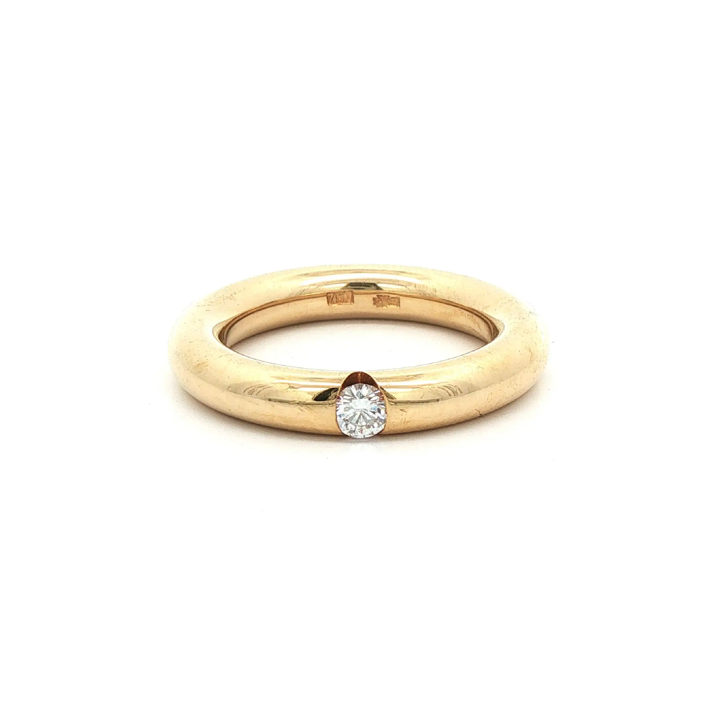 Ring Gelbgold mit Brillant Ring Gelbgold mit Brillant
