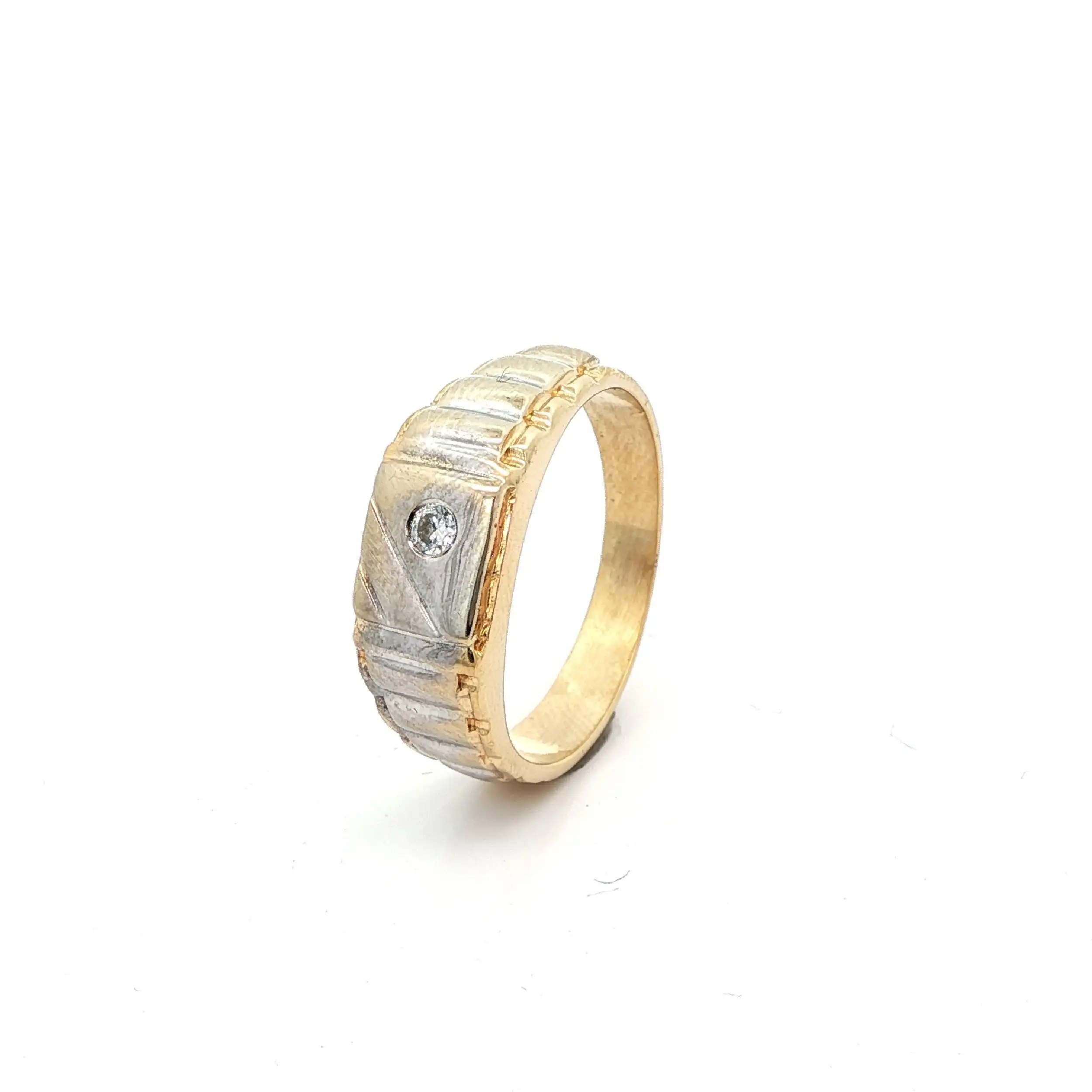 Ring Bicolor mit Zirkonia Ring Bicolor mit Zirkonia