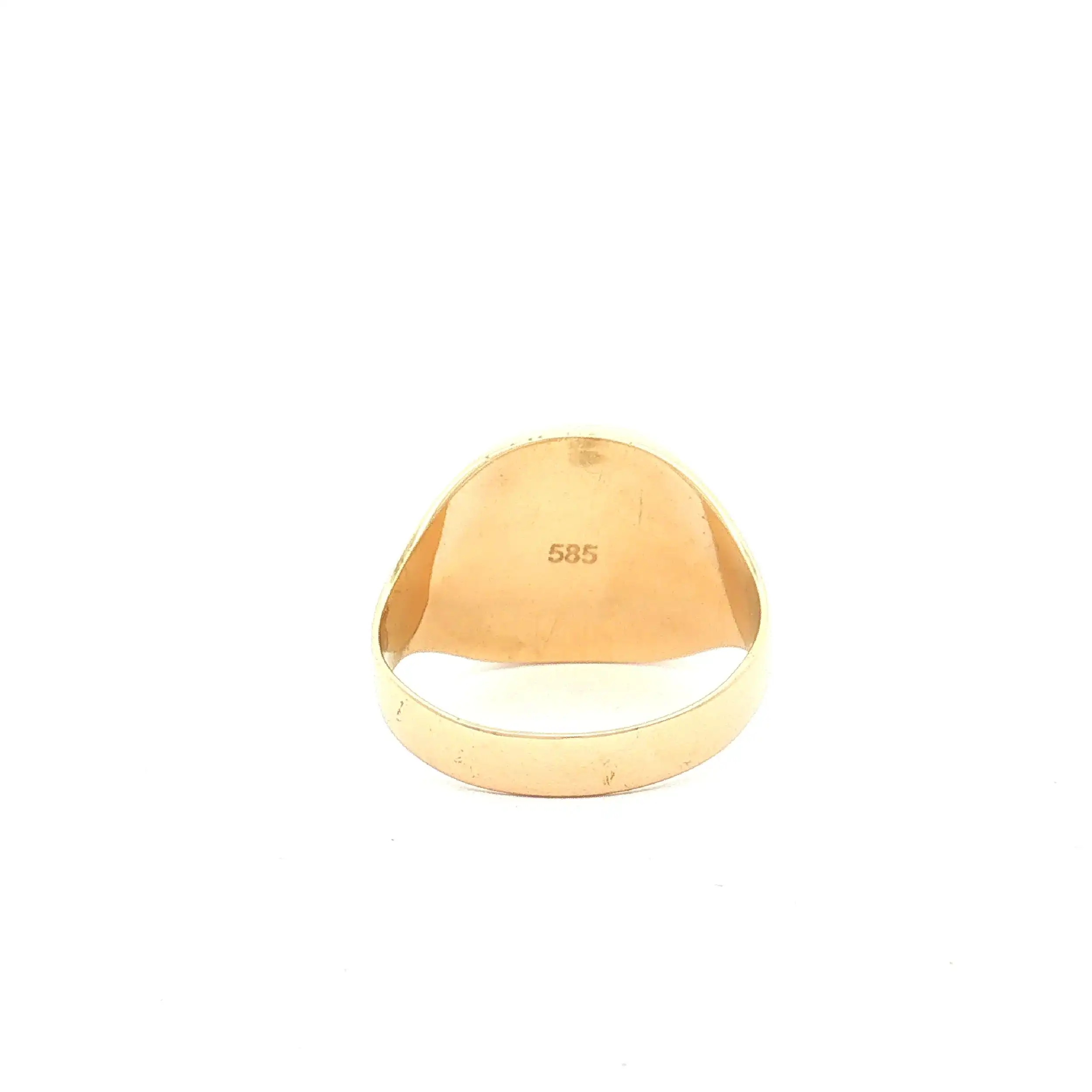 Ring Gelbgold mit rotem Stein