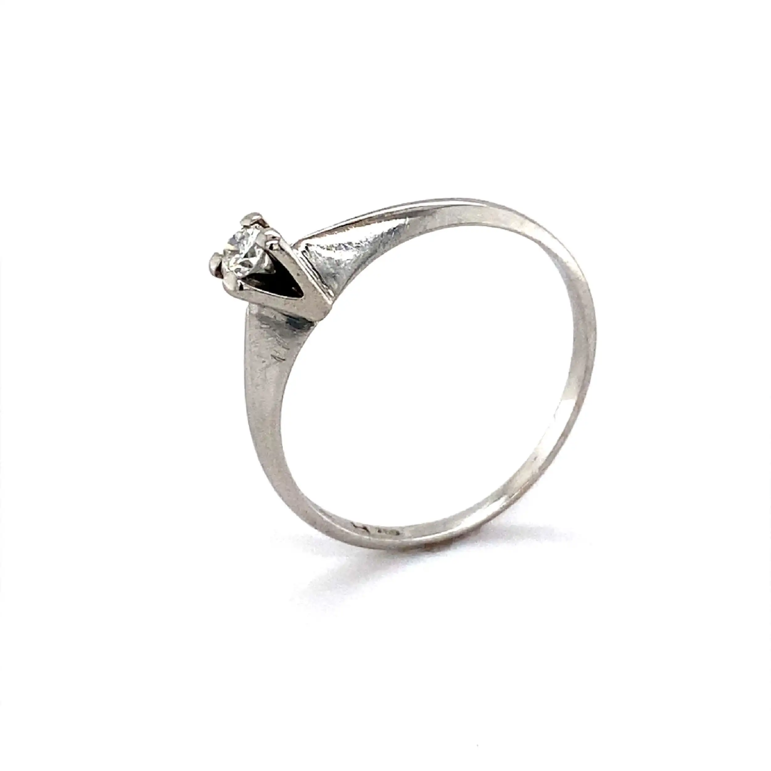 Ring Weißgold mit Solitär Brillant Ring Weißgold mit Solitär Brillant