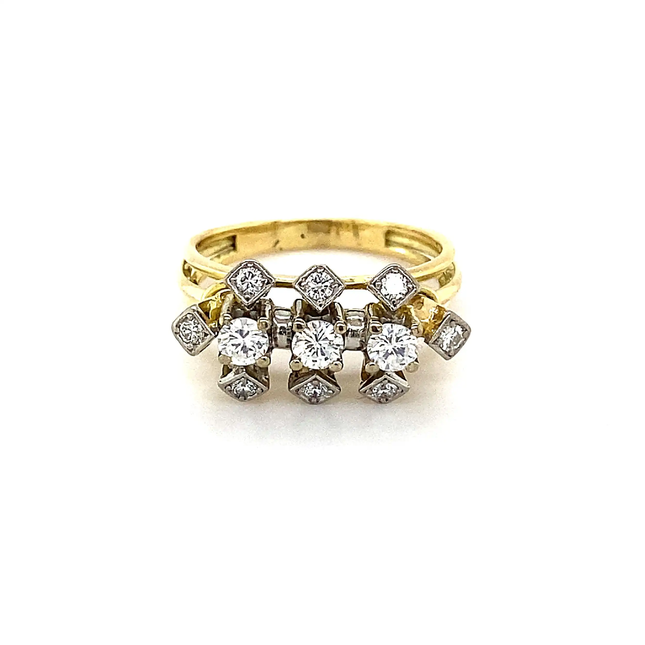 Ring Bicolor mit Brillanten Ring Bicolor mit Brillanten