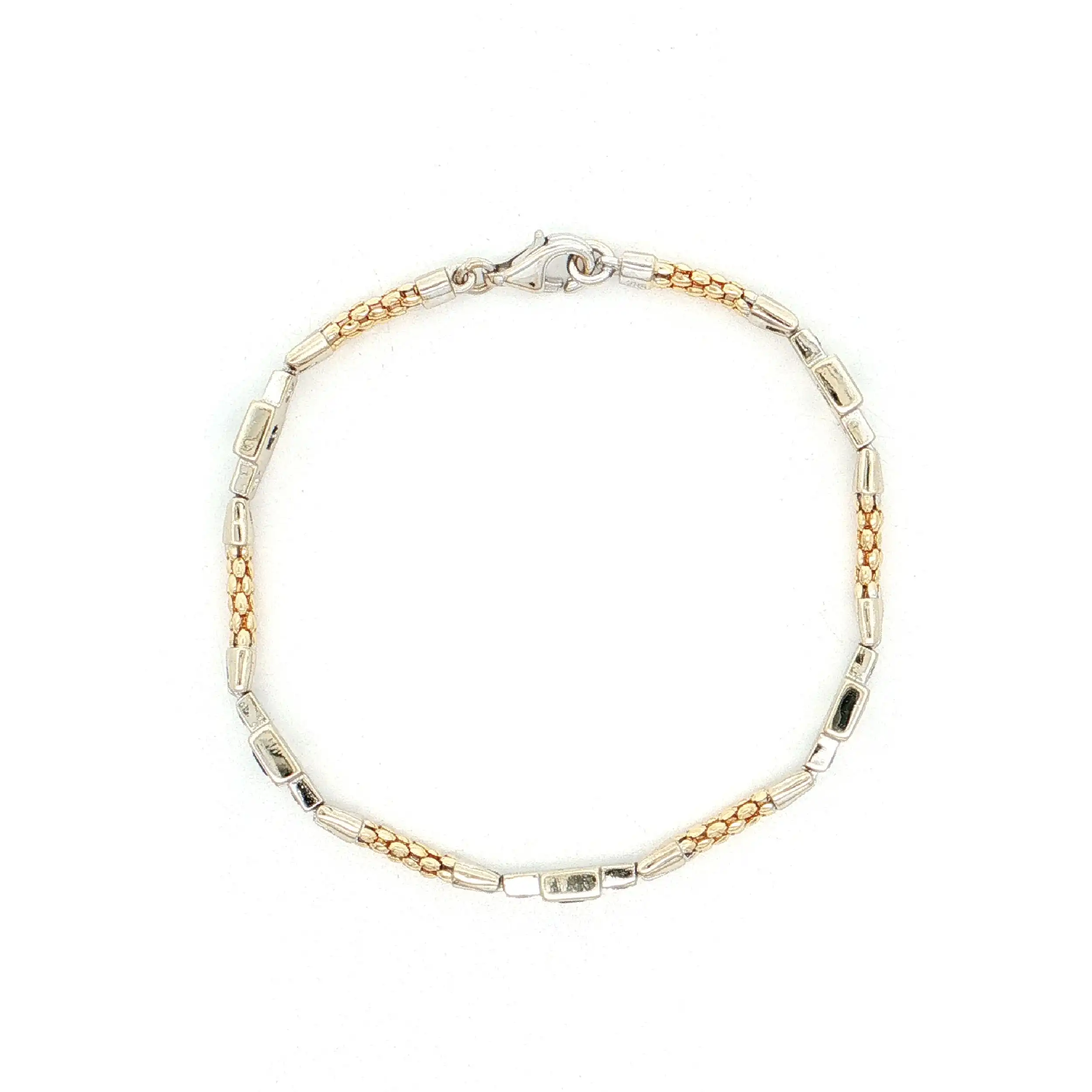 Armband Bicolor mit Saphiren und Brillanten Armband Bicolor mit Saphiren und Brillanten