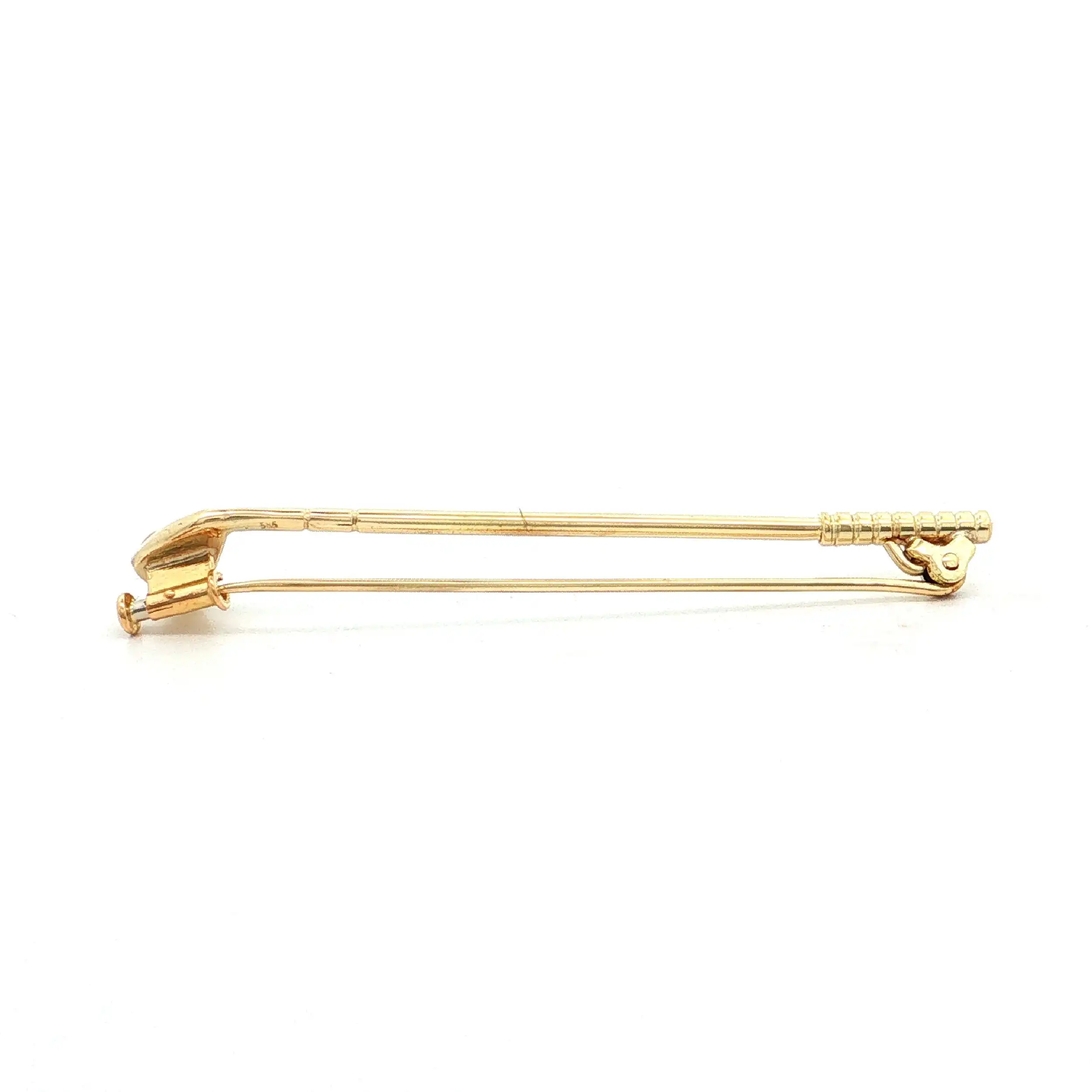 Anstecknadel Gelbgold mit Rubin Cabochon Anstecknadel Gelbgold mit Rubin Cabochon