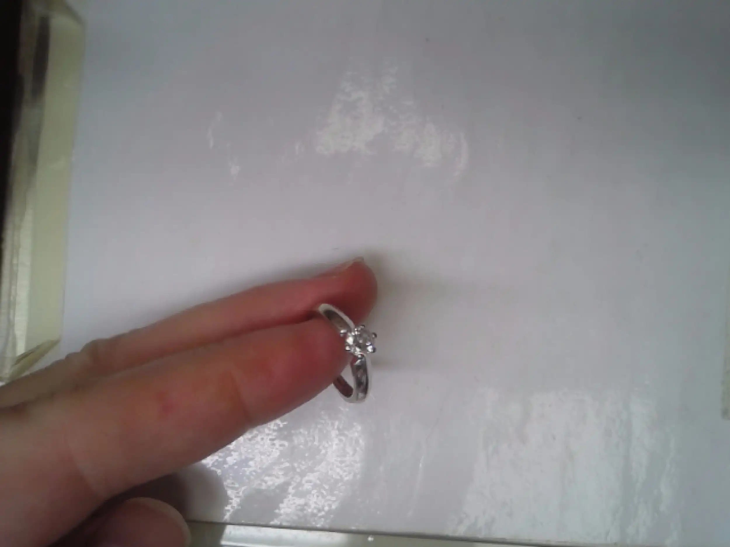 Solitärring Weißgold mit Brillant Solitärring Weißgold mit Brillant