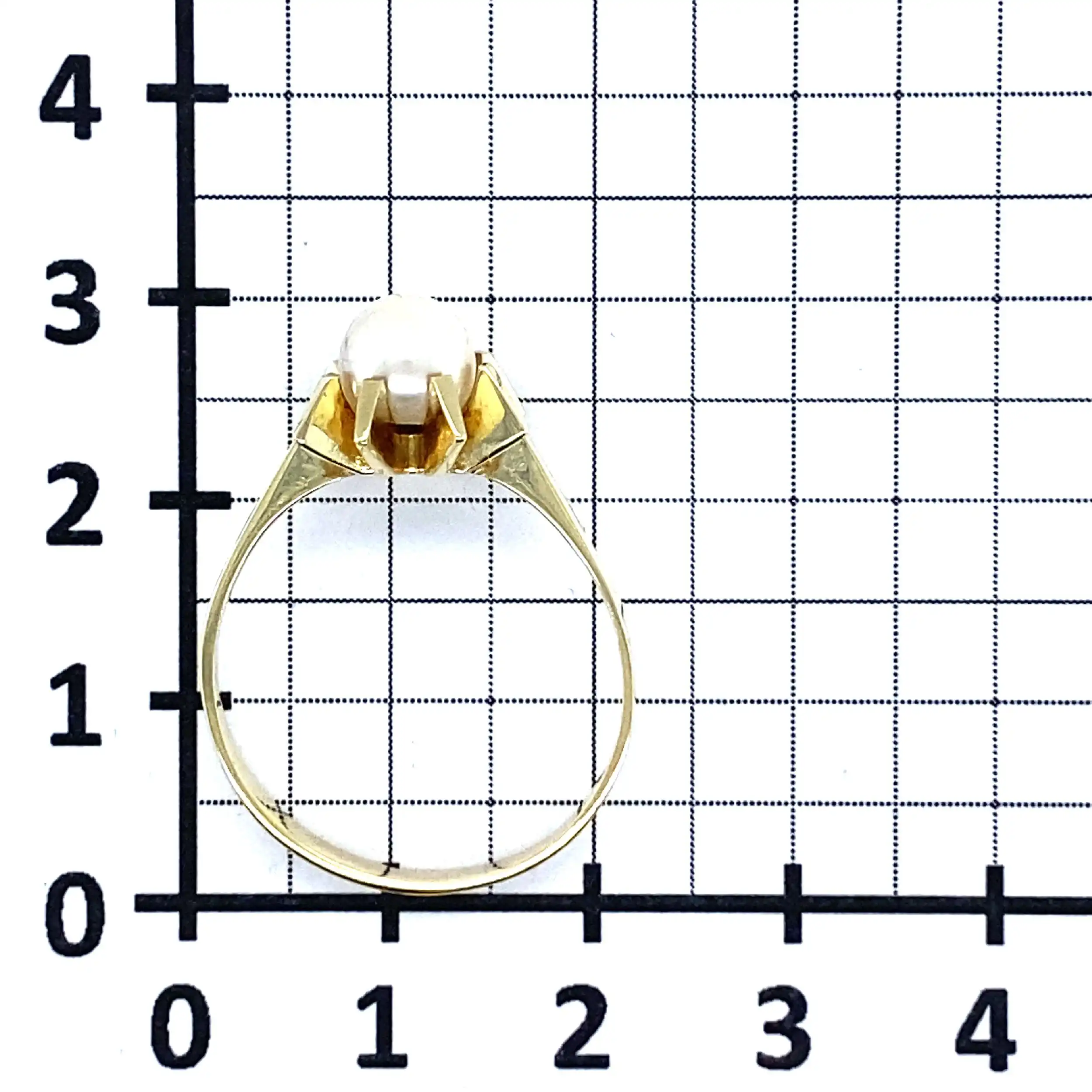 Ring Gelbgold mit Perle Ring Gelbgold mit Perle