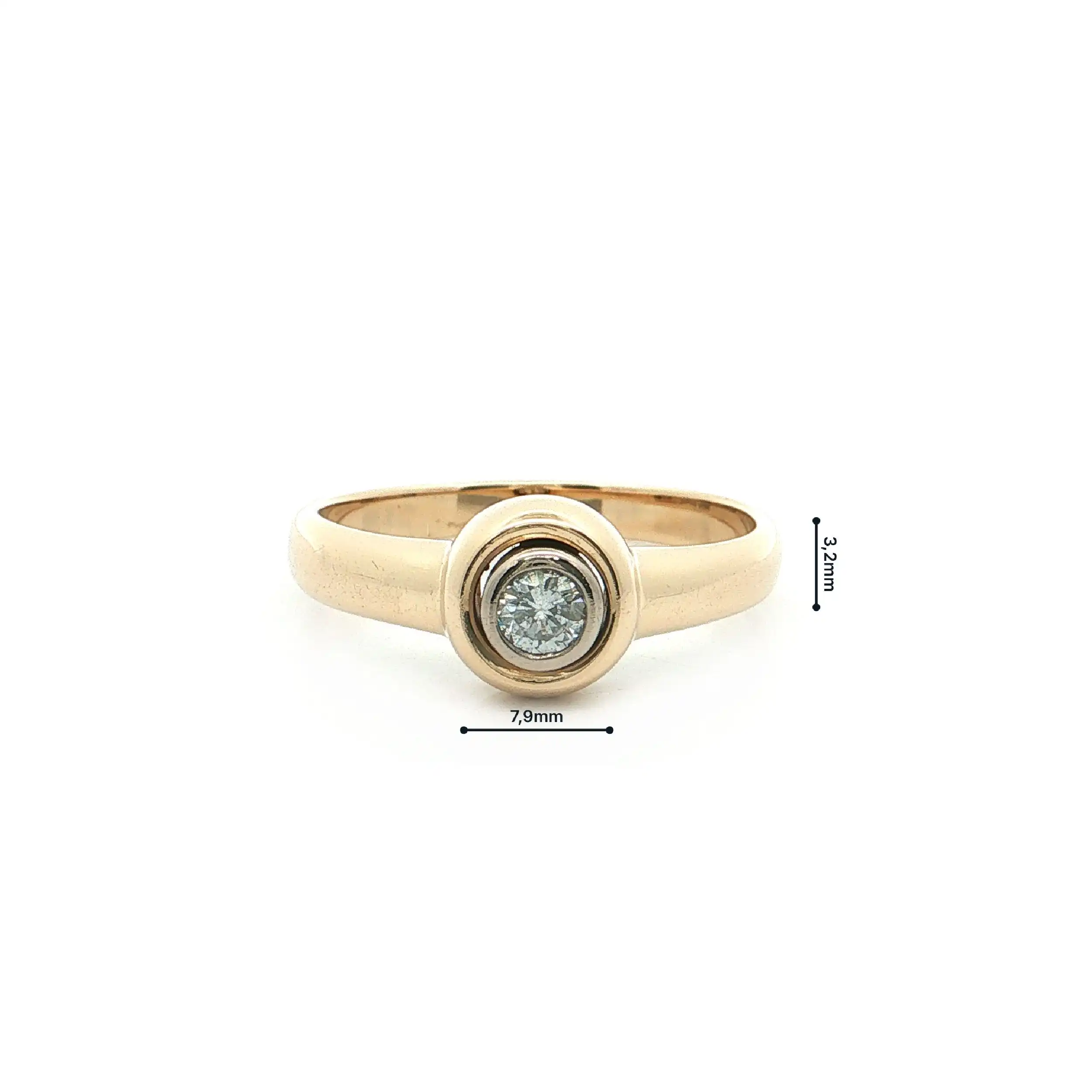 Ring Gelbgold mit Brillant