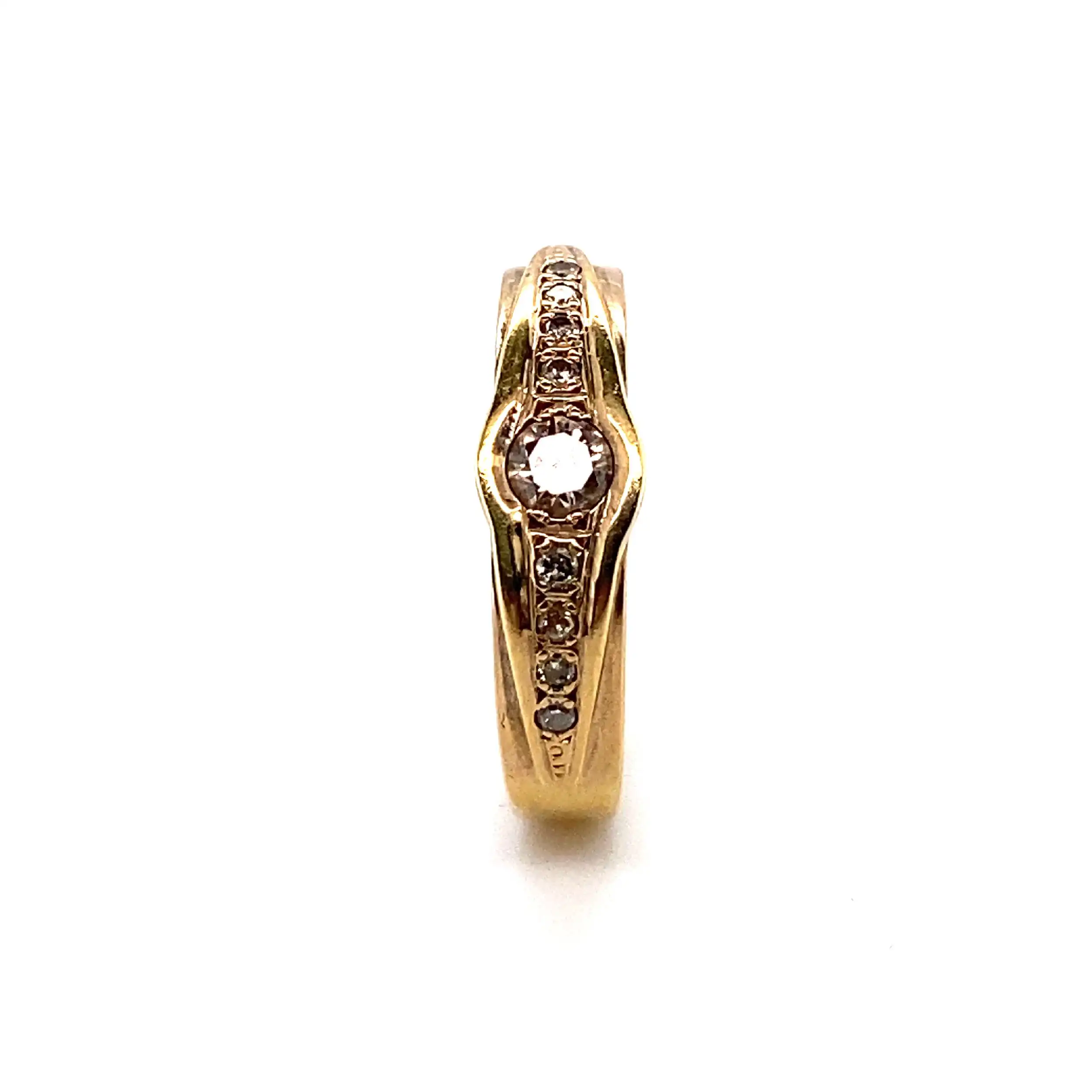 Ring Gelbgold mit Brillanten