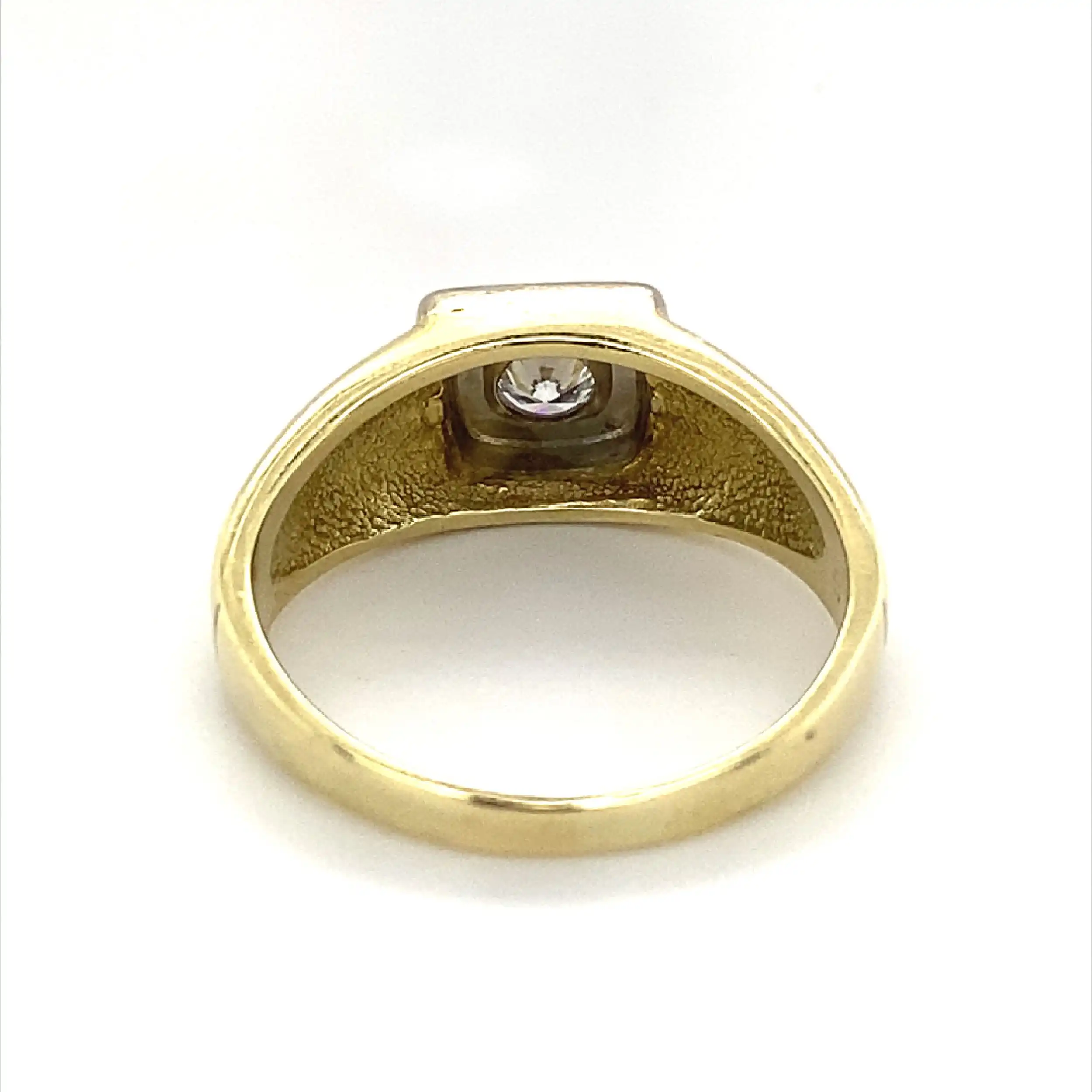 Ring Bicolor mit Brillant 0,26ct graviert Ring Bicolor mit Brillant 0,26ct graviert