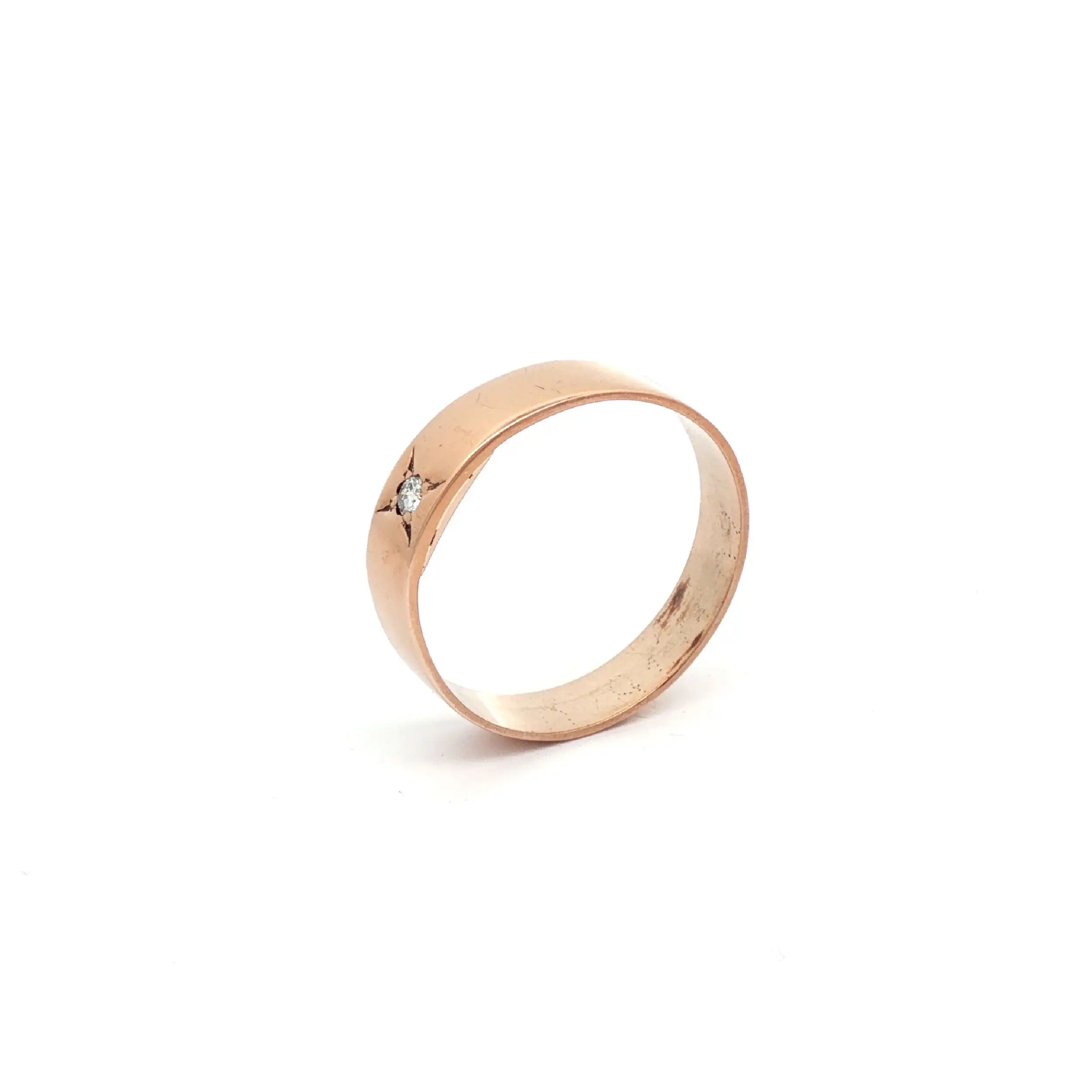 Ring Rotgold mit Brillanten Ring Rotgold mit Brillanten