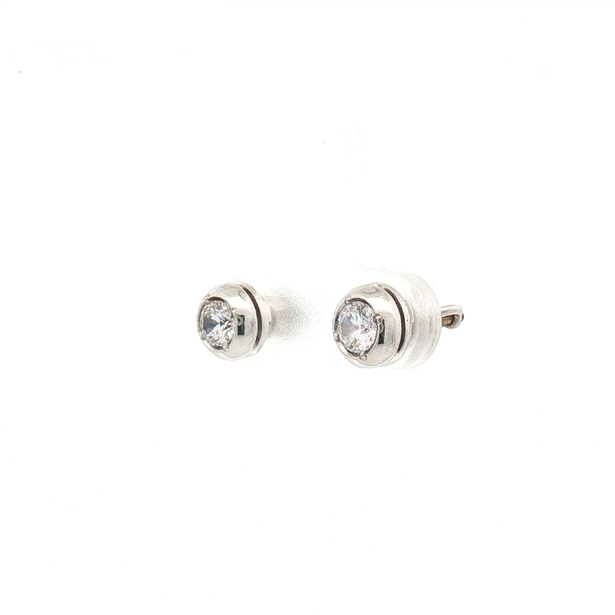 Ohrstecker Weißgold mit Zirkonia Ohrstecker Weißgold mit Zirkonia