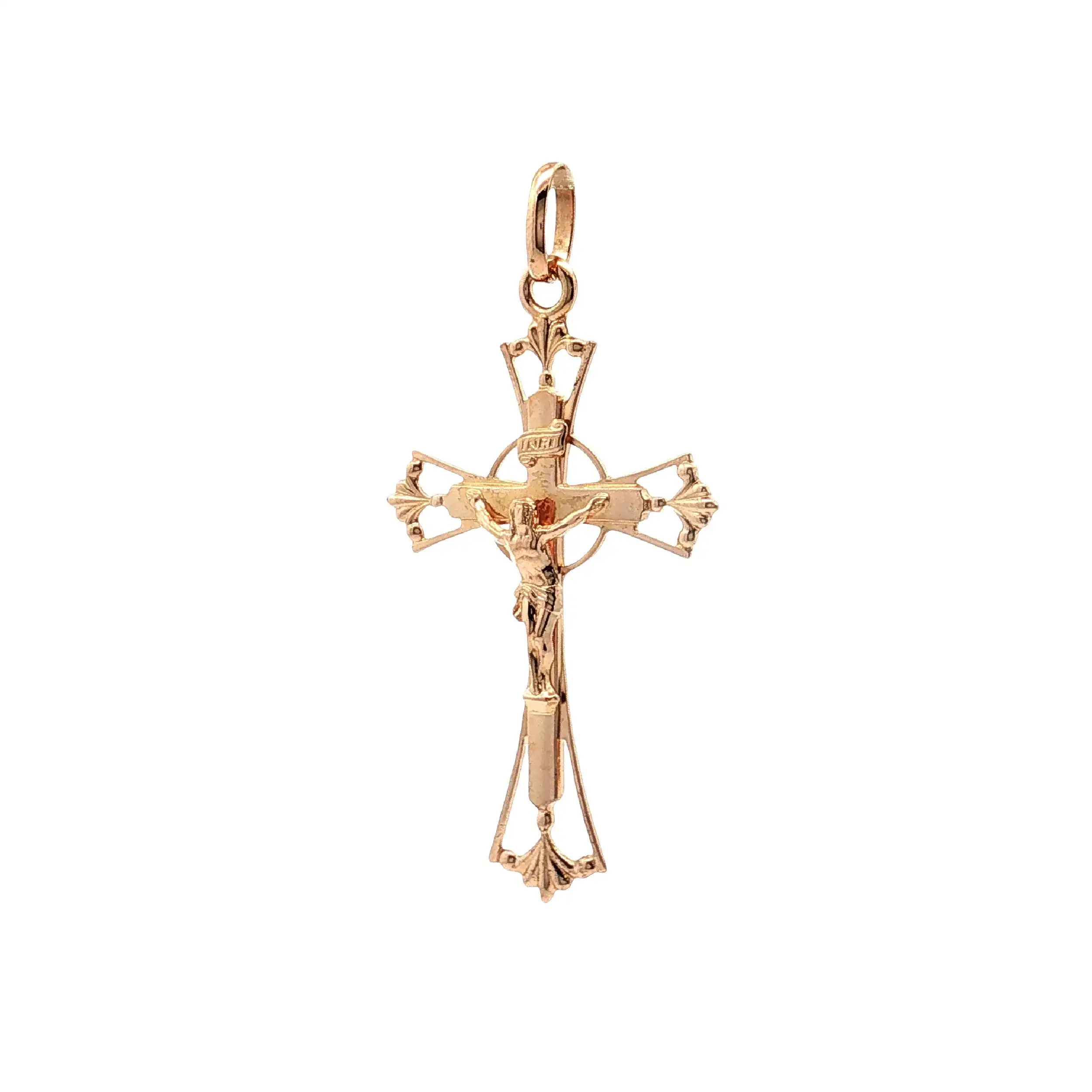 Anhänger Gelbgold Kreuz
