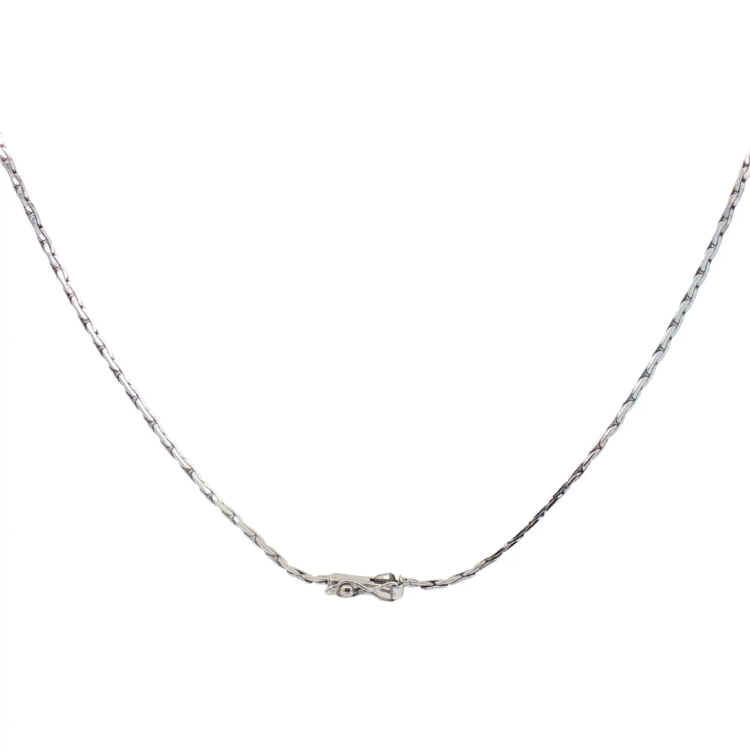 Collier Weißgold mit Diamanten und Rubin Collier Weißgold mit Diamanten und Rubin