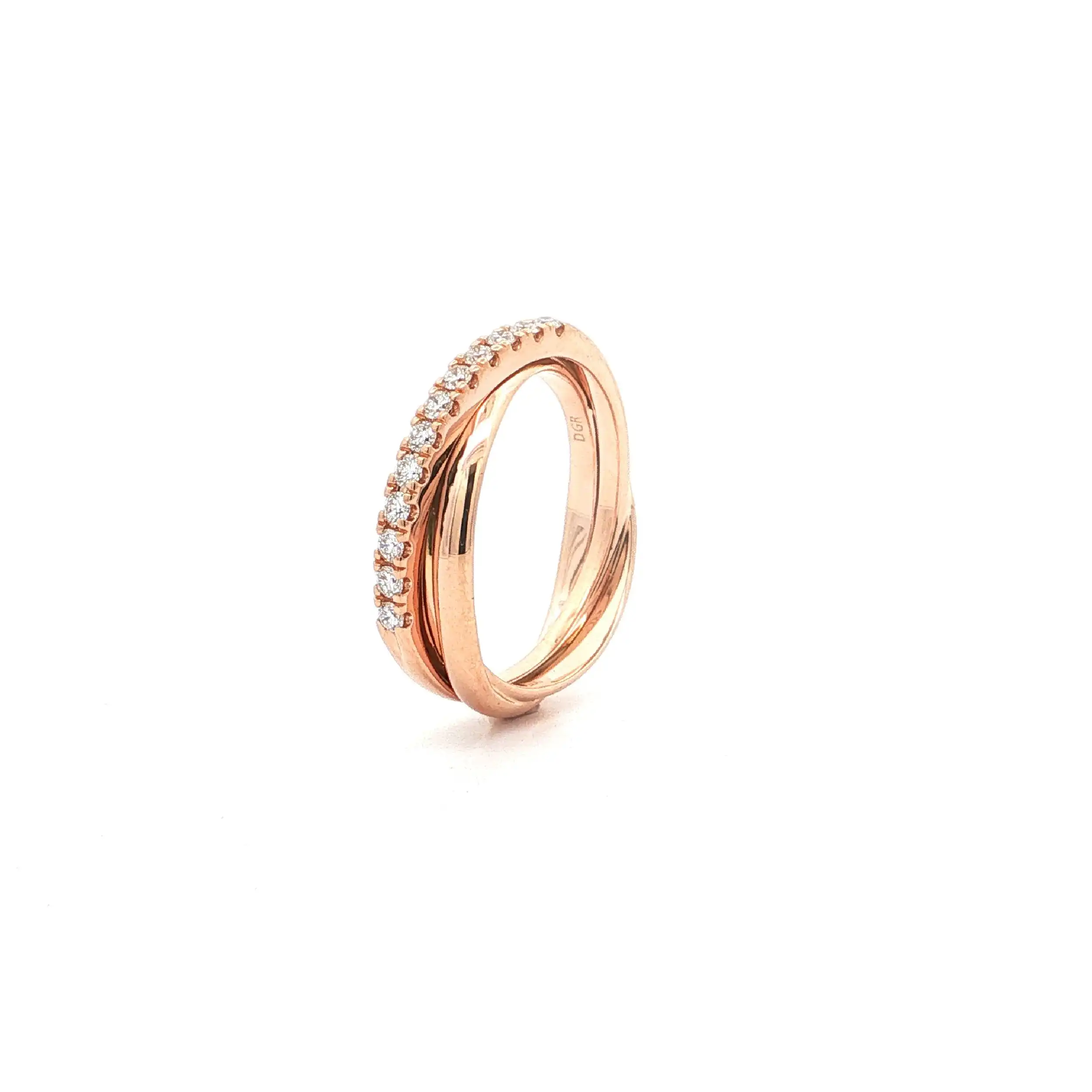 Ring Roségold mit Brillanten 0,25ct. TW/SI
