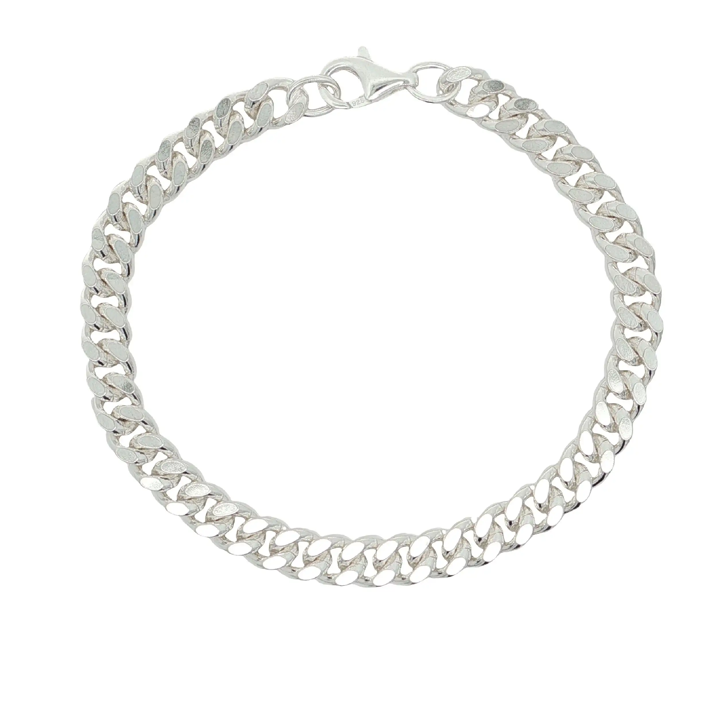 Panzerarmband Silber