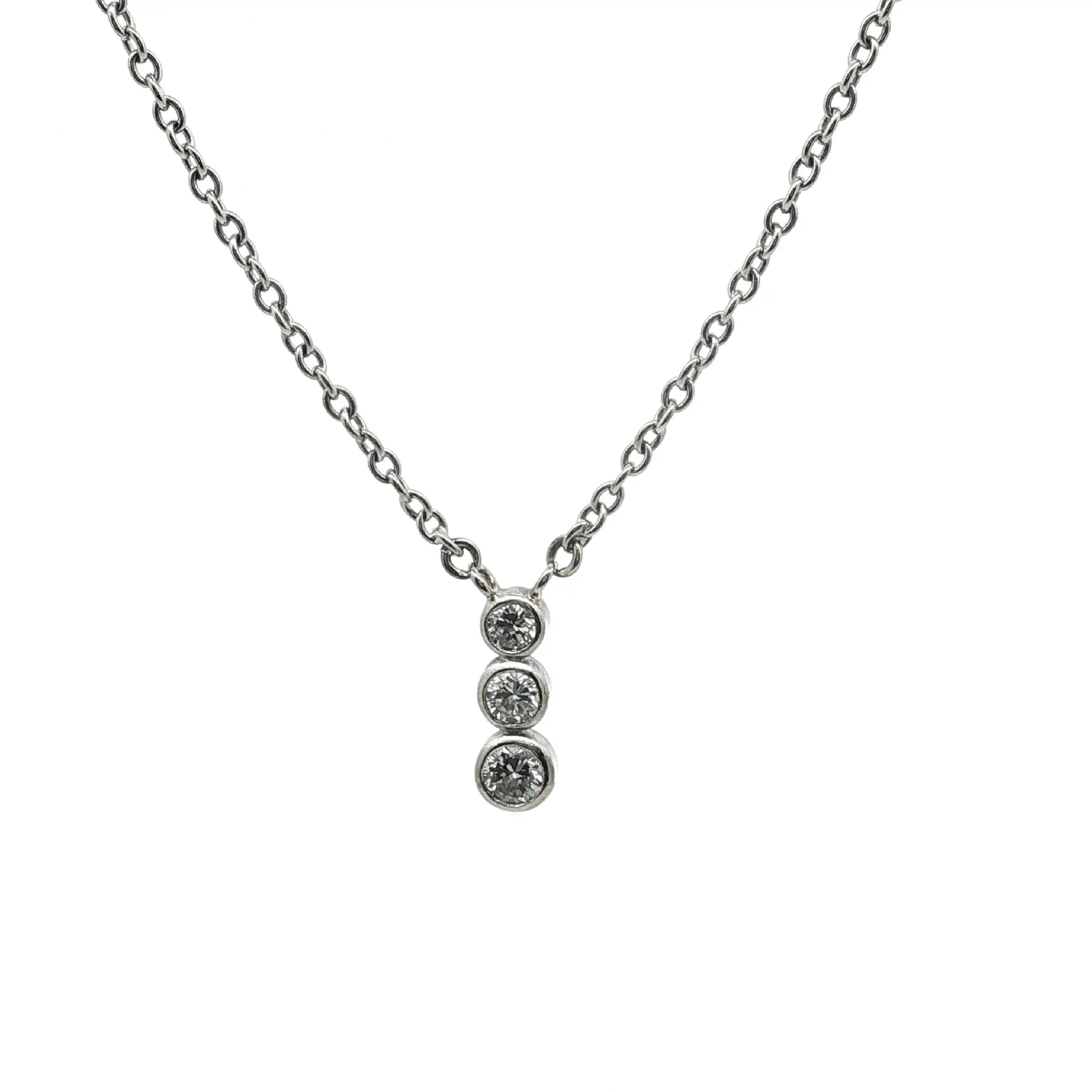 Collier Weißgold mit Brillanten Collier Weißgold mit Brillanten