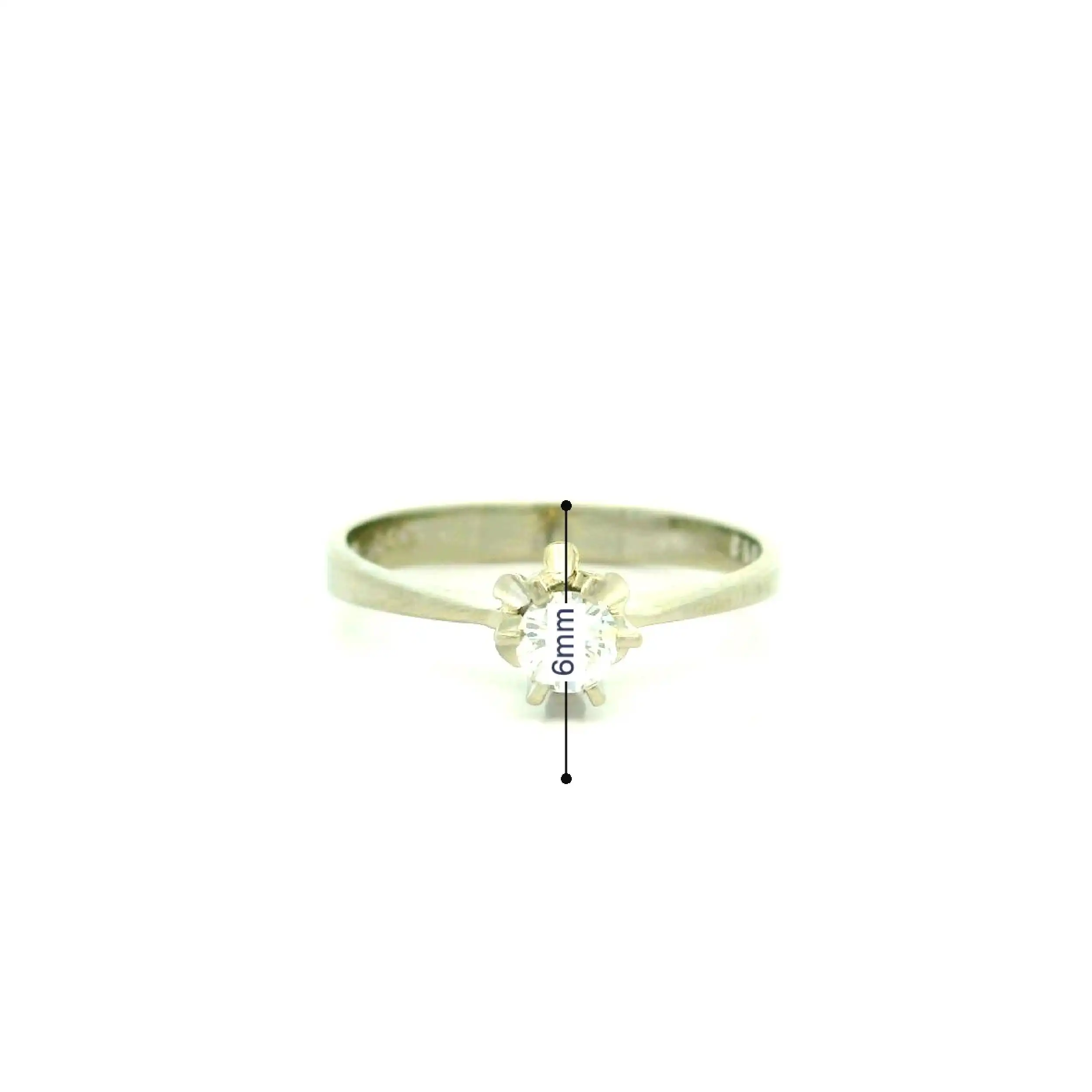 Ring Weißgold mit Brillant Solitär Ring Weißgold mit Brillant Solitär