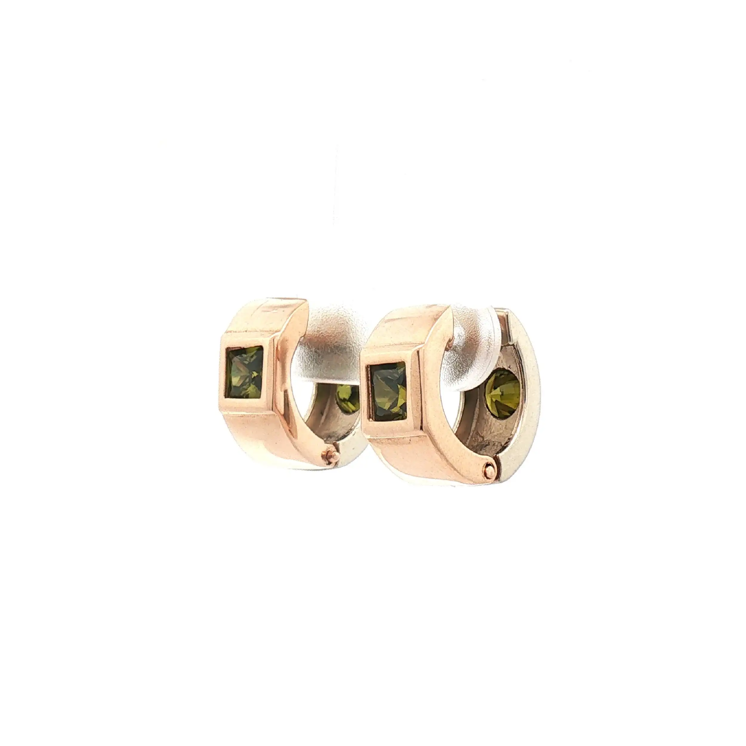 Creolen Bicolor mit Peridot