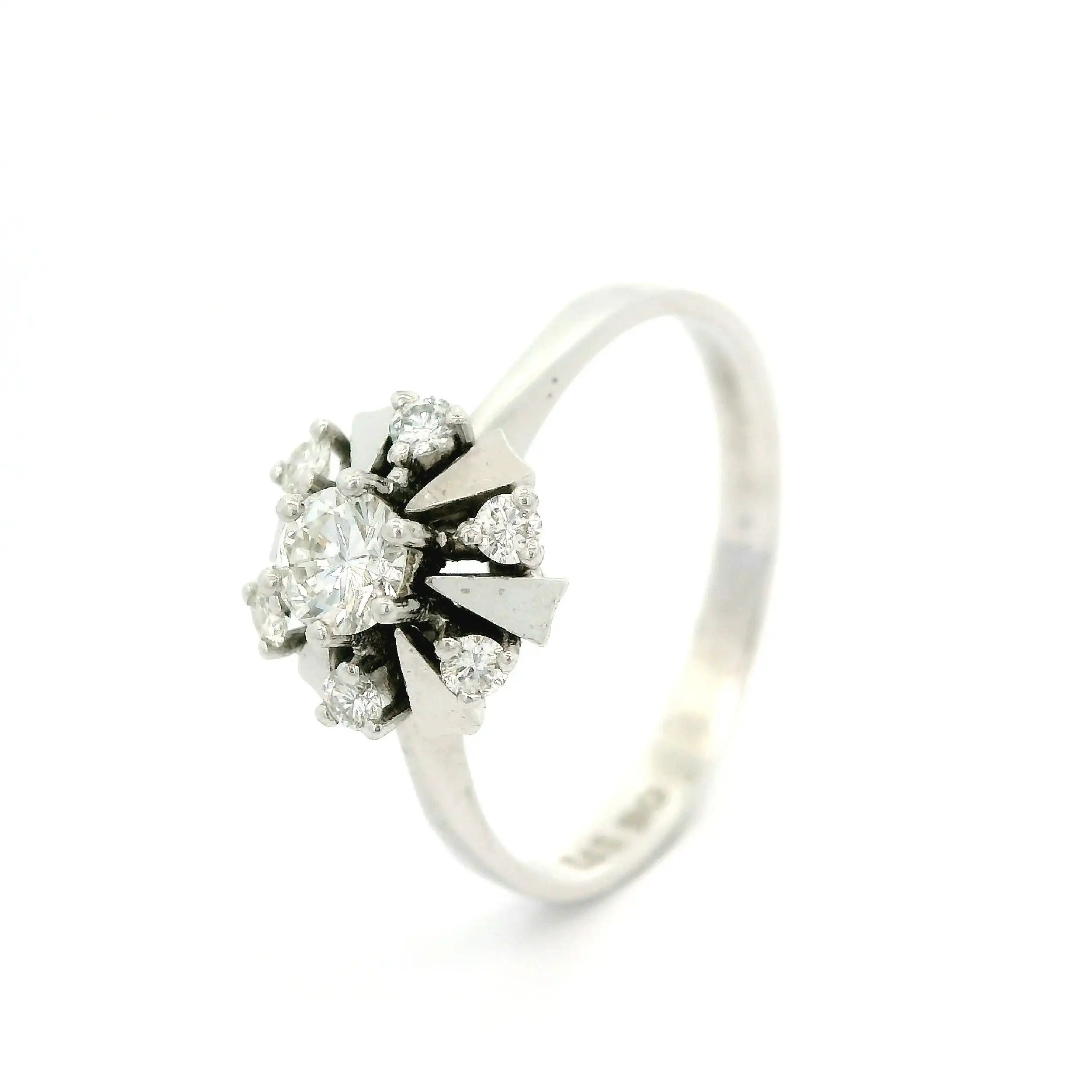 Ring Weißgold mit Brillanten Ring Weißgold mit Brillanten