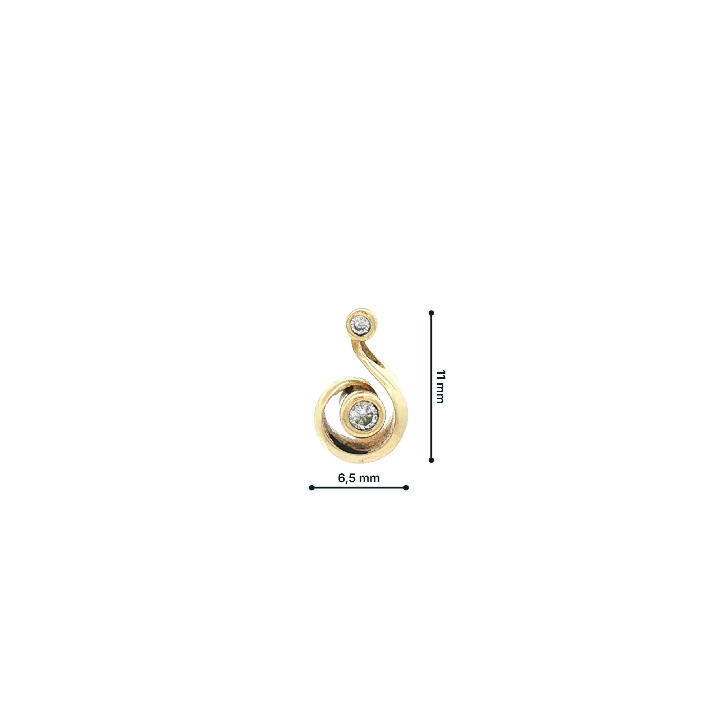 Anhänger Gelbgold mit Brillanten