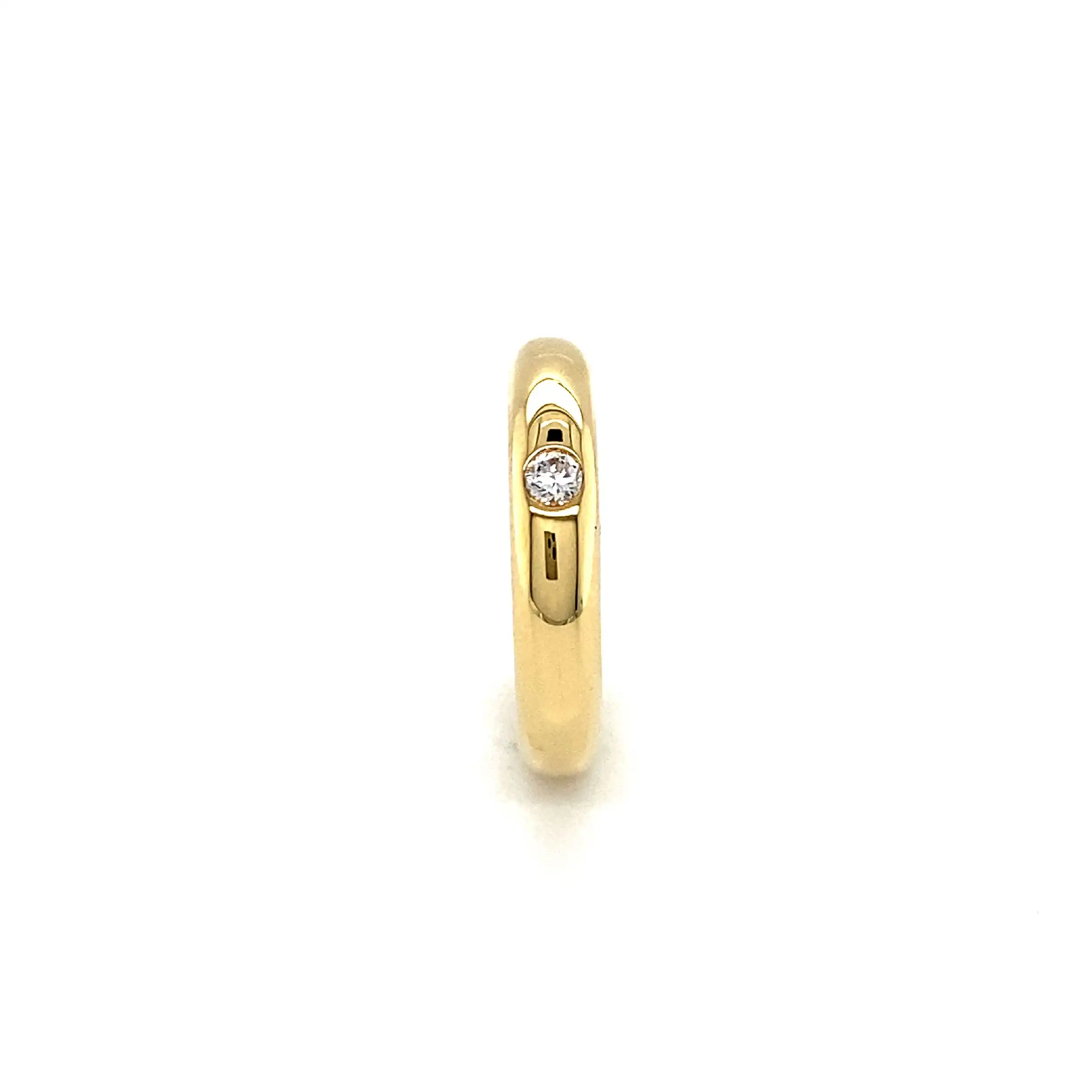 Ring Gelbgold mit Solitär Brillant Ring Gelbgold mit Solitär Brillant