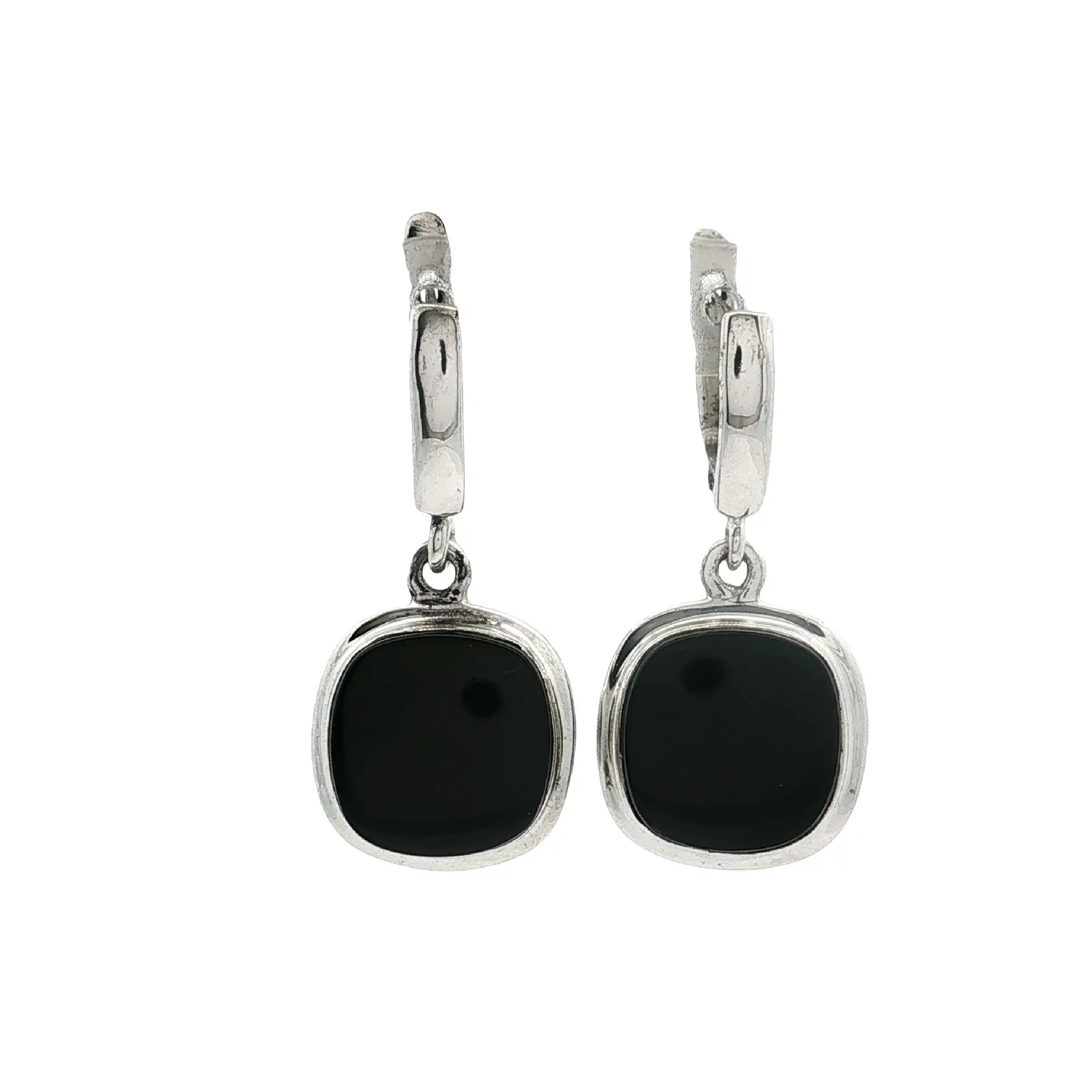 Ohrringe Silber mit Onyx