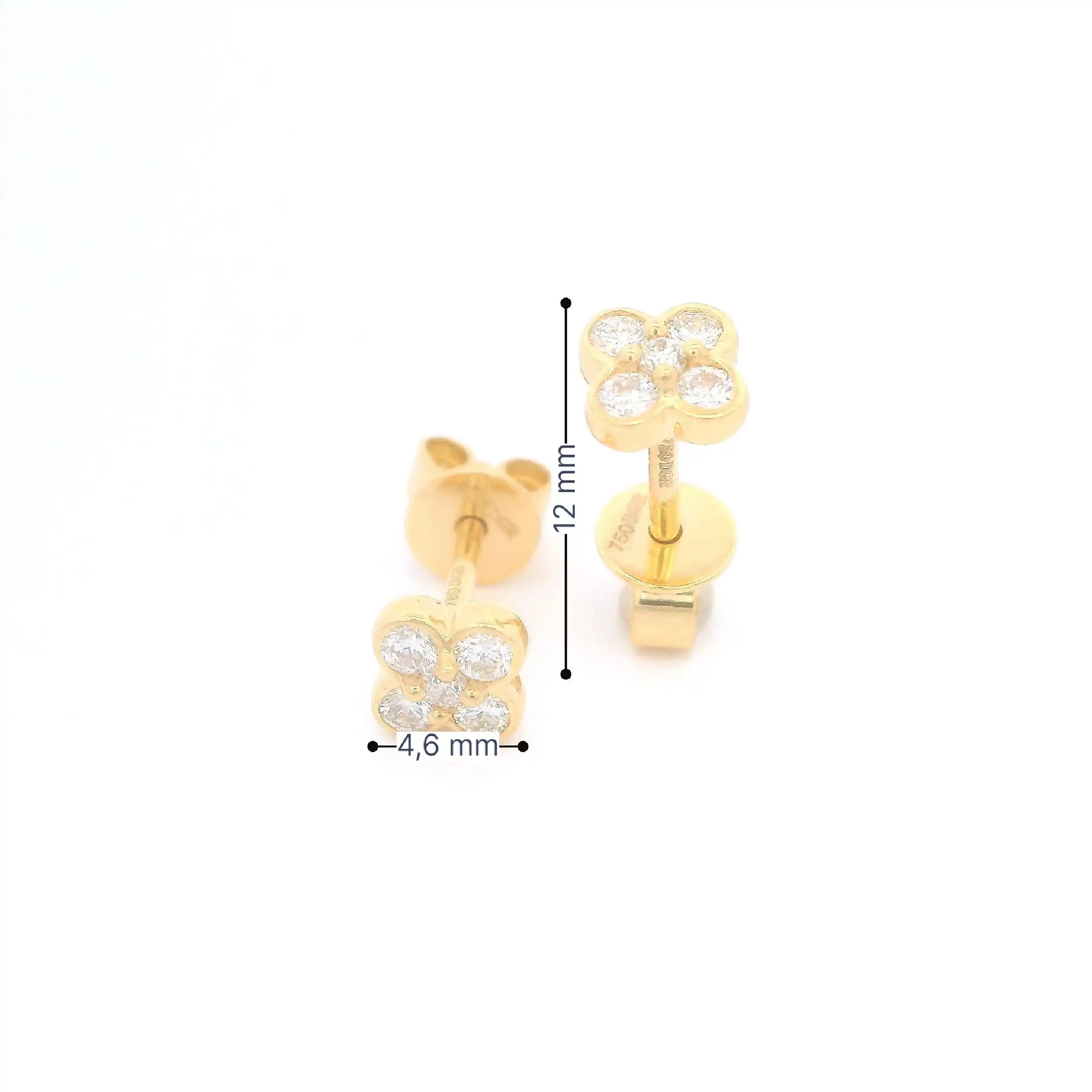 Ohrstecker Gelbgold mit Brillanten Ohrstecker Gelbgold mit Brillanten