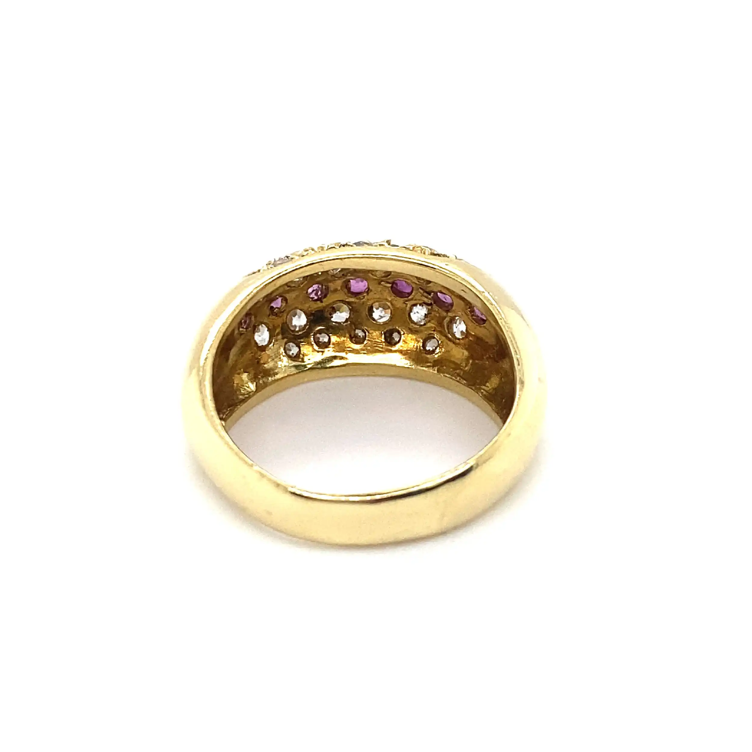 Ring Gelbgold mit Farbsteinen und Zirkonia Ring Gelbgold mit Farbsteinen und Zirkonia