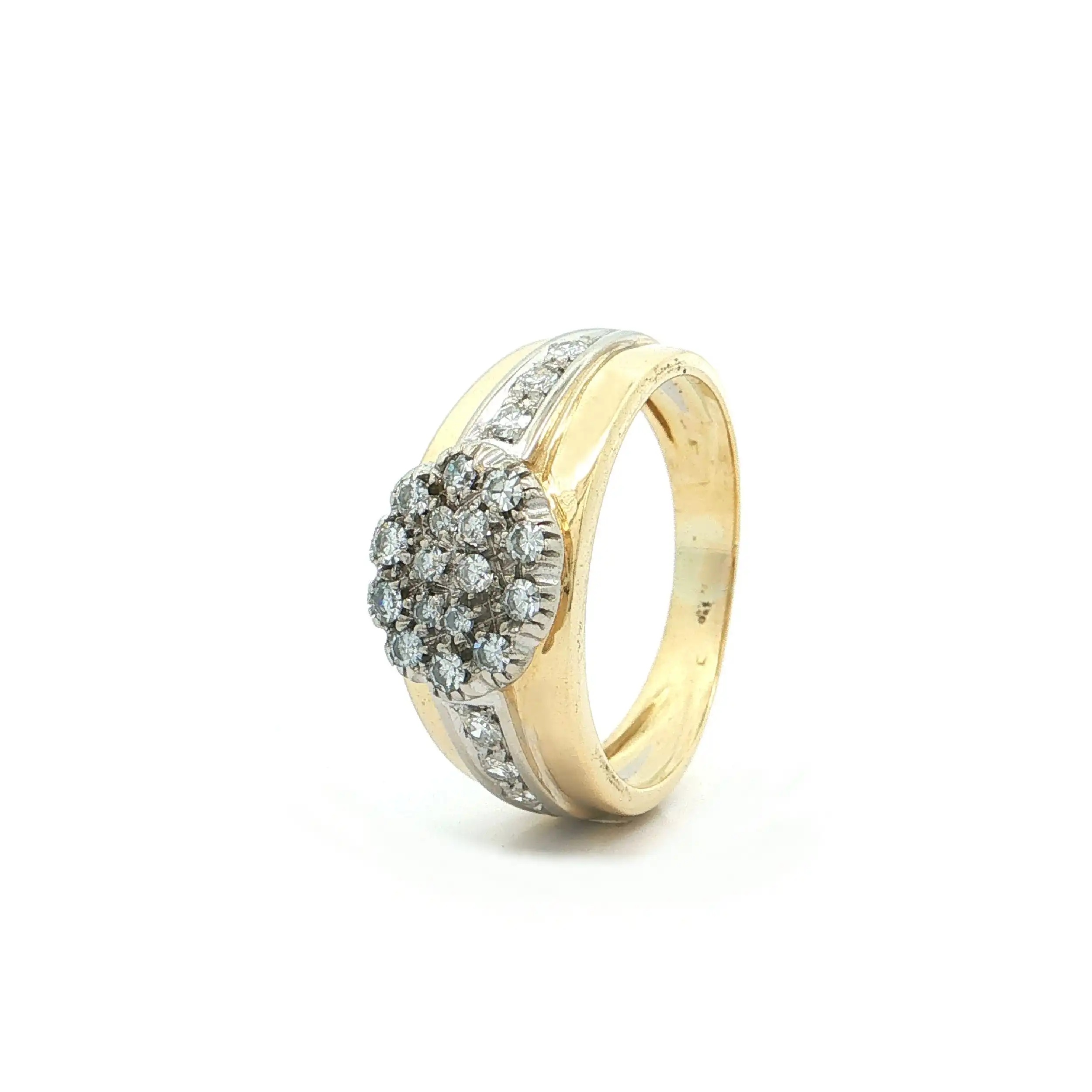 Ring Bicolor mit Diamannten