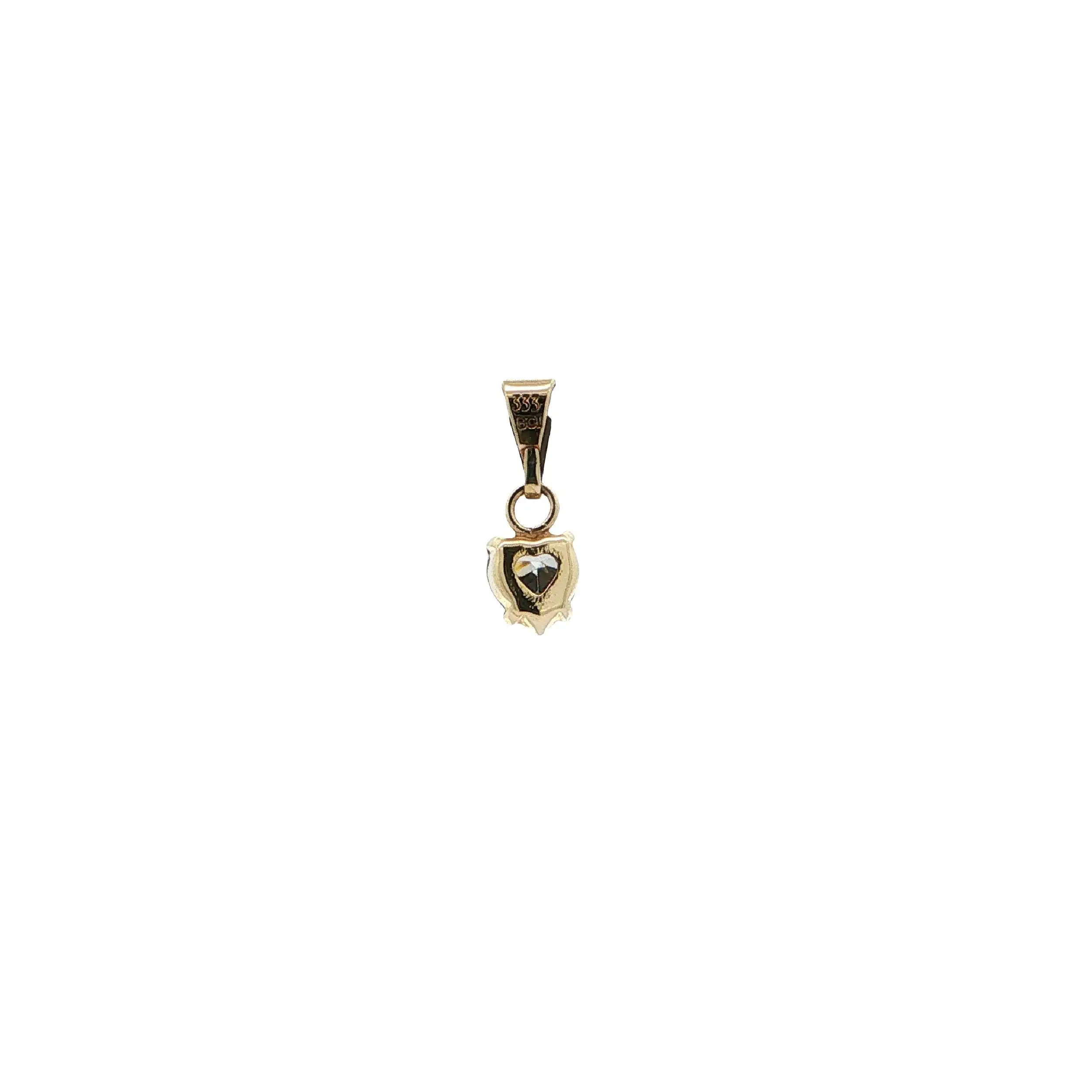 Anhänger Gelbgold Herz mit Zirkonia