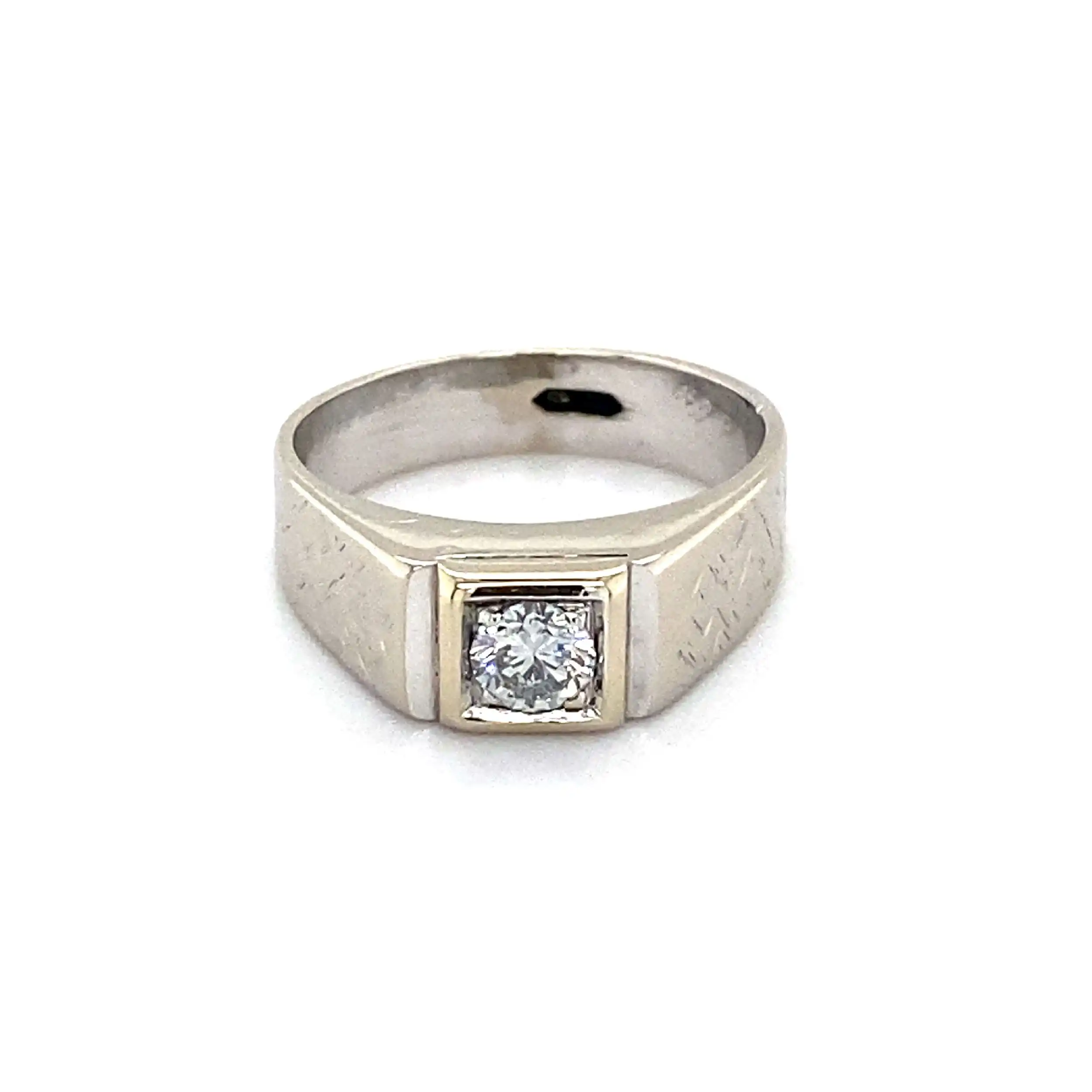 Ring Weißgold mit Brillant Ring Weißgold mit Brillant