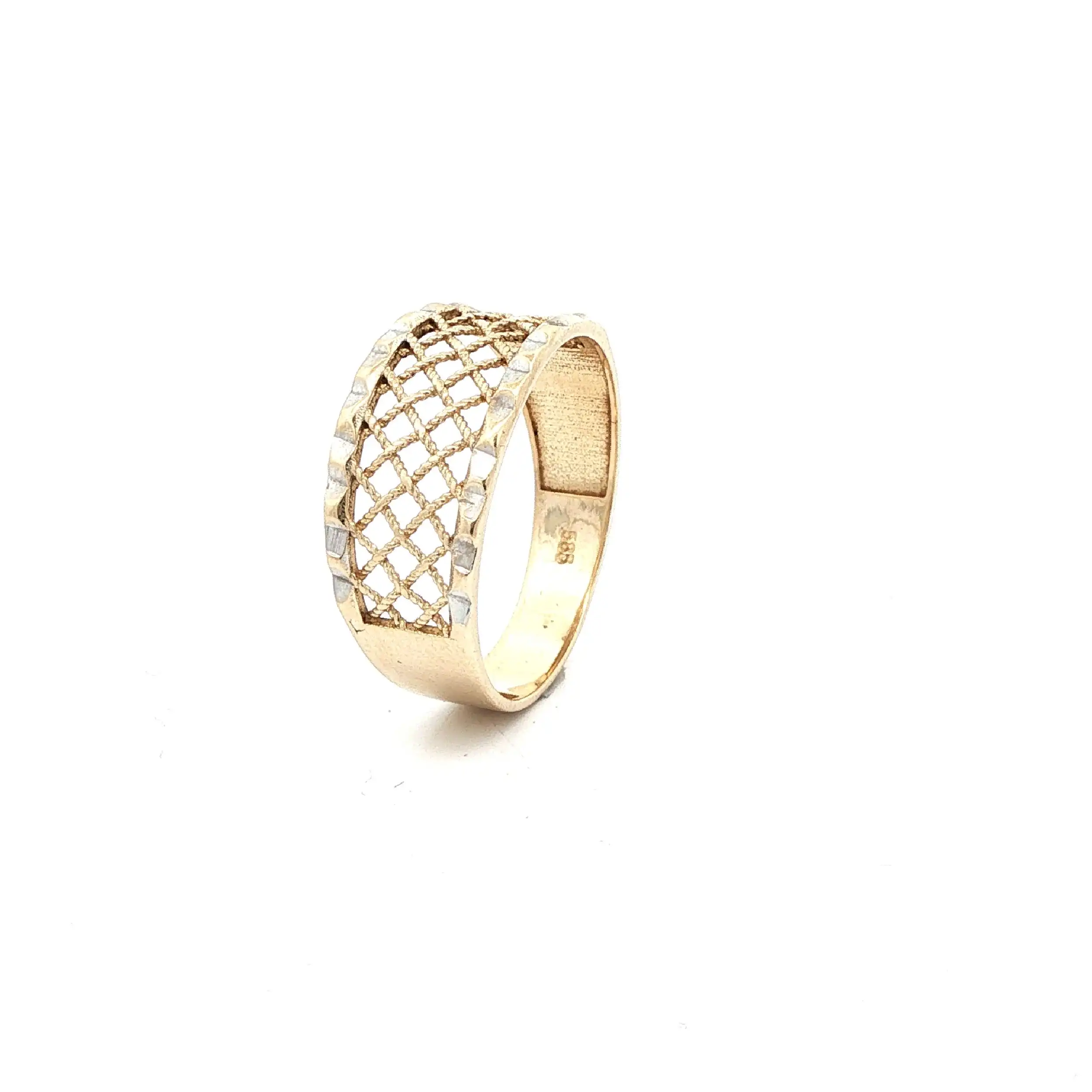 Ring Bicolor mit Gittermuster